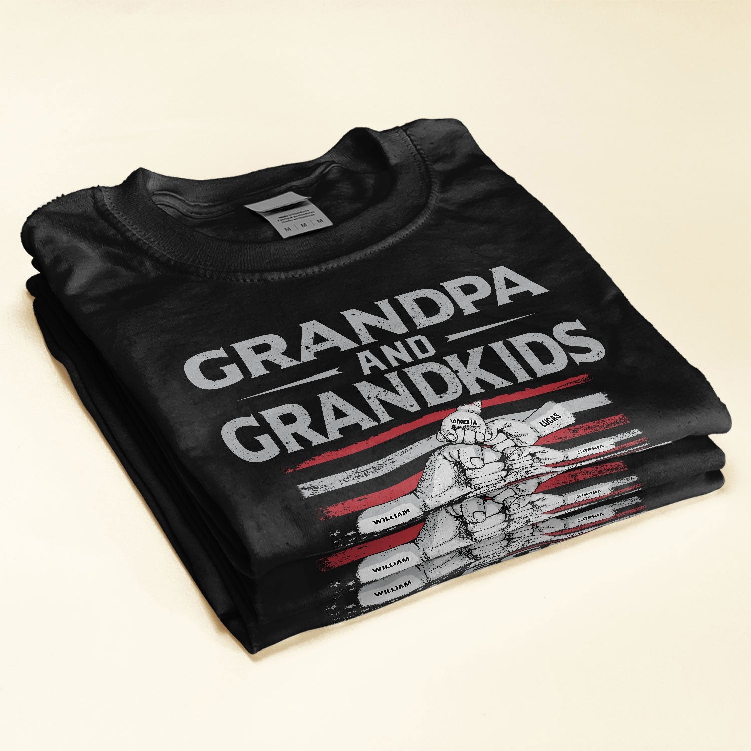 Grandpa & Grandson/Granddaughter, The Legend And The Legacy - Personalized Shirt - Birthday, Grandparents' Day Gift For Grandpa, Pop, Papa, Grandson, Granddaughter