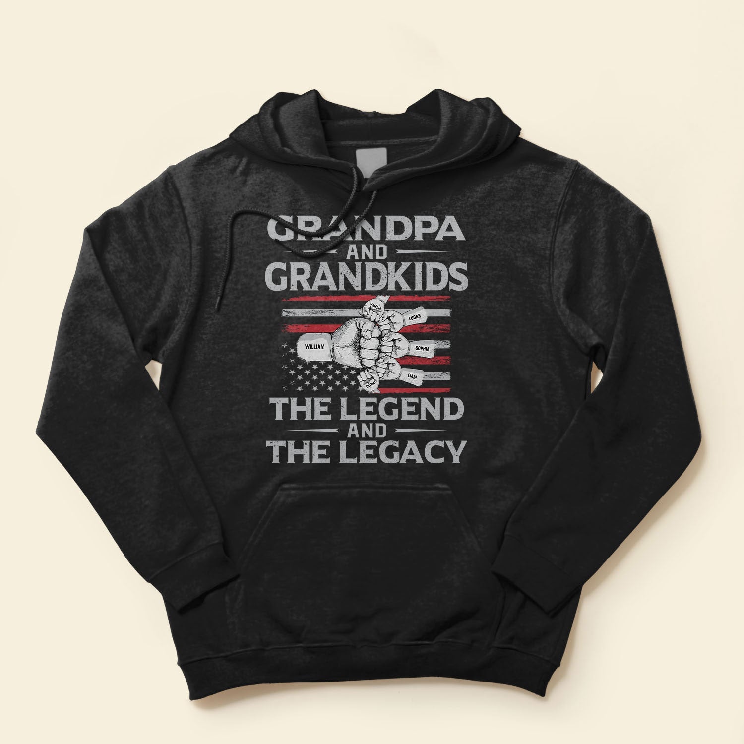 Grandpa & Grandson/Granddaughter, The Legend And The Legacy - Personalized Shirt - Birthday, Grandparents' Day Gift For Grandpa, Pop, Papa, Grandson, Granddaughter