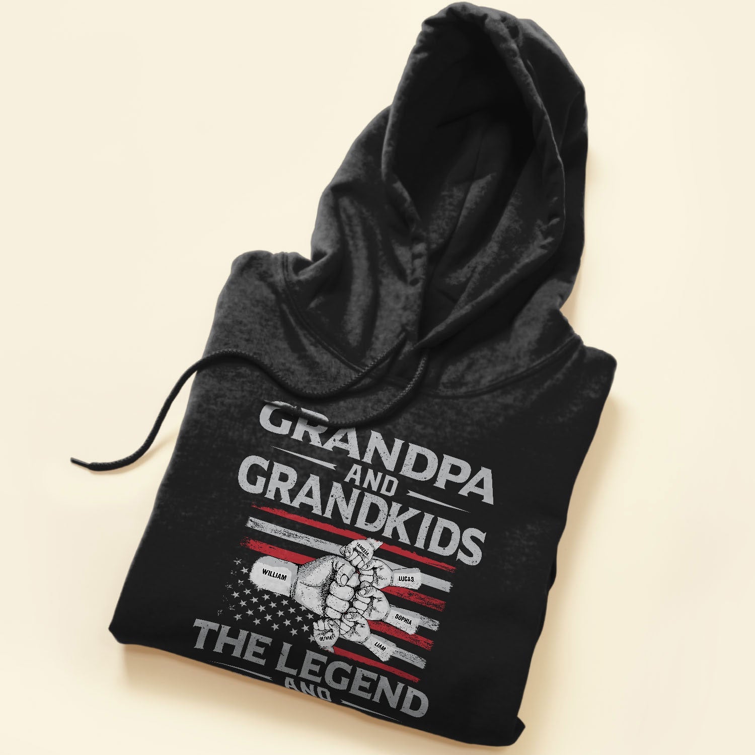 Grandpa & Grandson/Granddaughter, The Legend And The Legacy - Personalized Shirt - Birthday, Grandparents' Day Gift For Grandpa, Pop, Papa, Grandson, Granddaughter