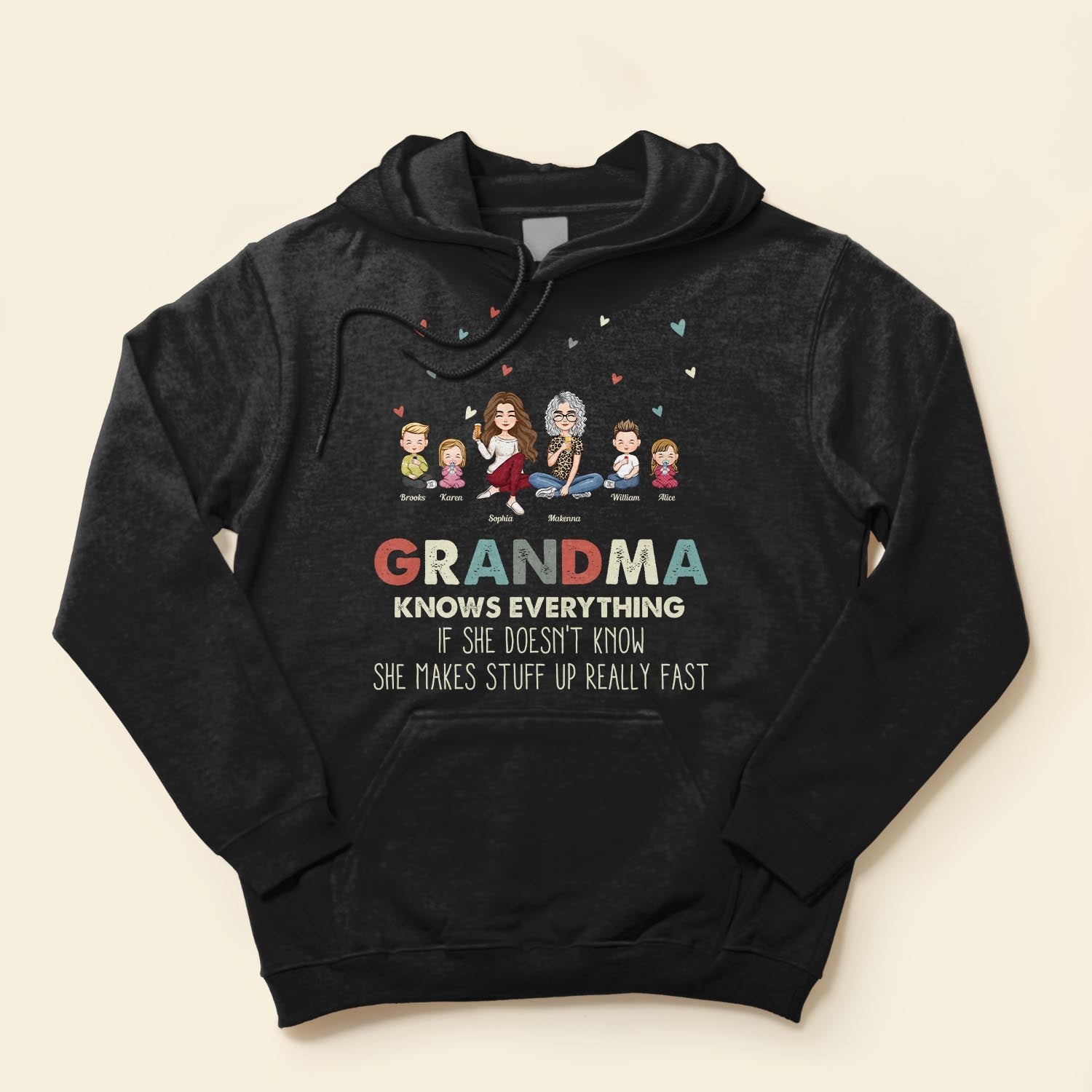 Grandparent Know Everything - Personalized Shirt - Birthday, Loving Gift For Grandma, Grandpa