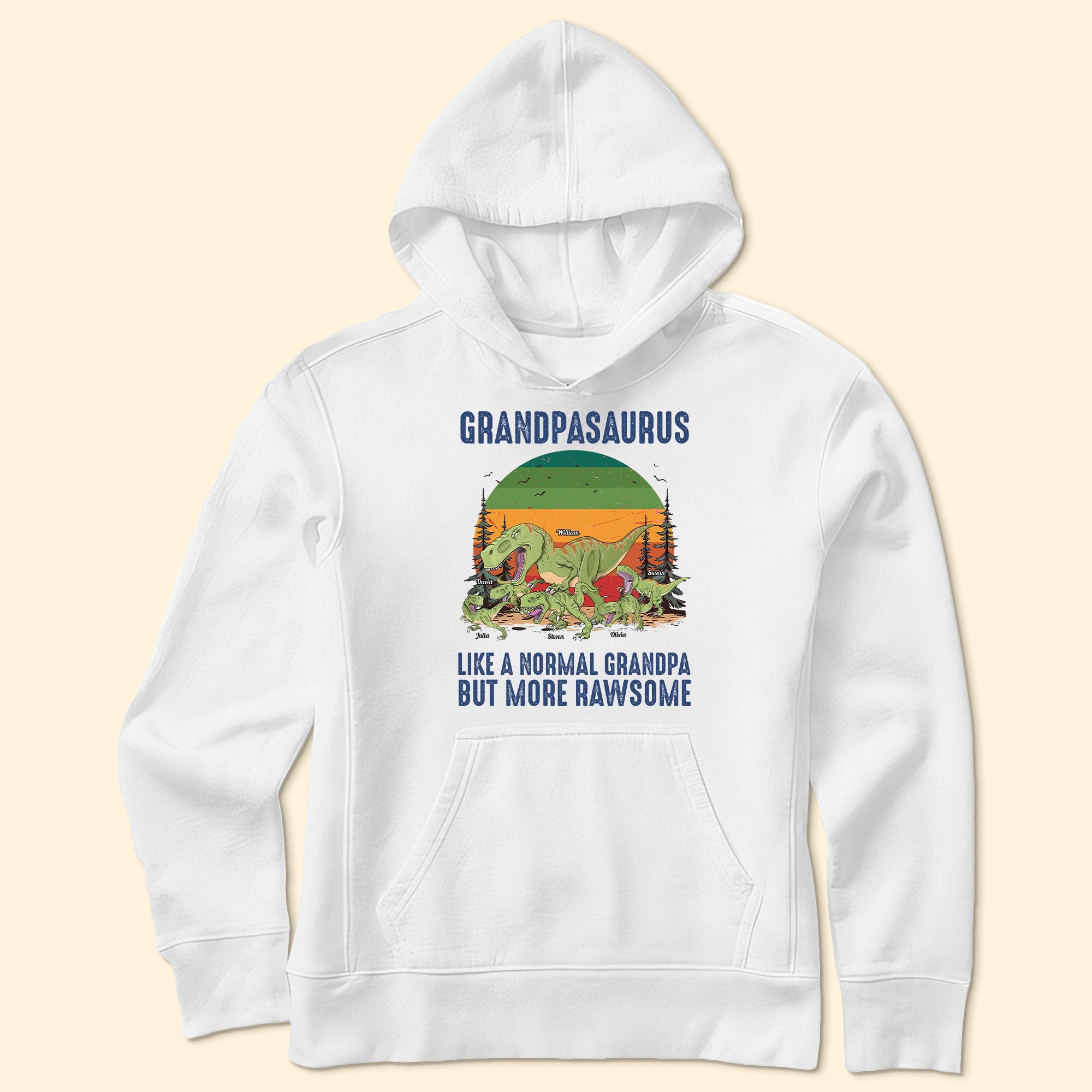 Grandpasaurus Like A Normal Grandpa - Personalized Shirt