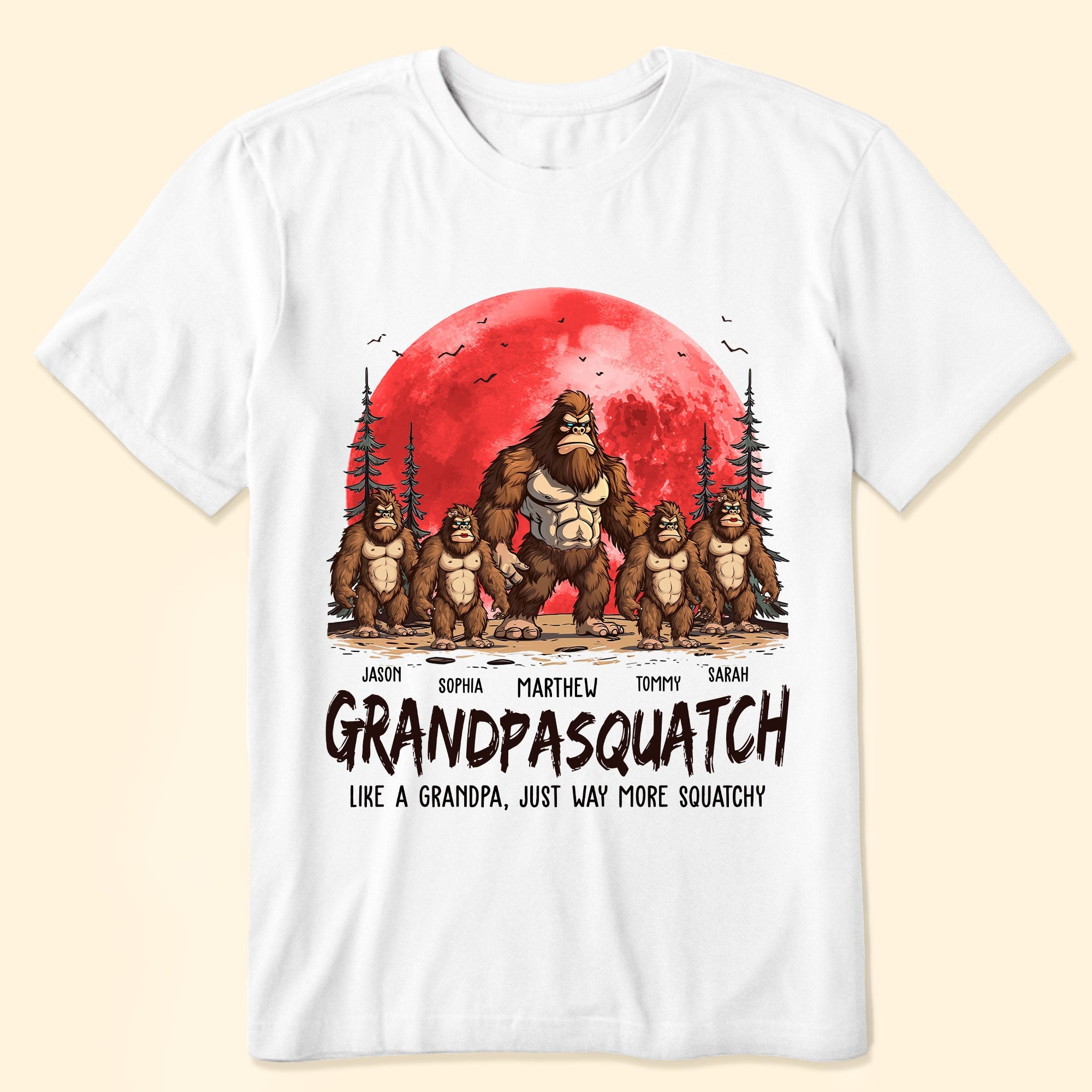 Grandpasquatch & Grandmasquatch - Personalized Shirt