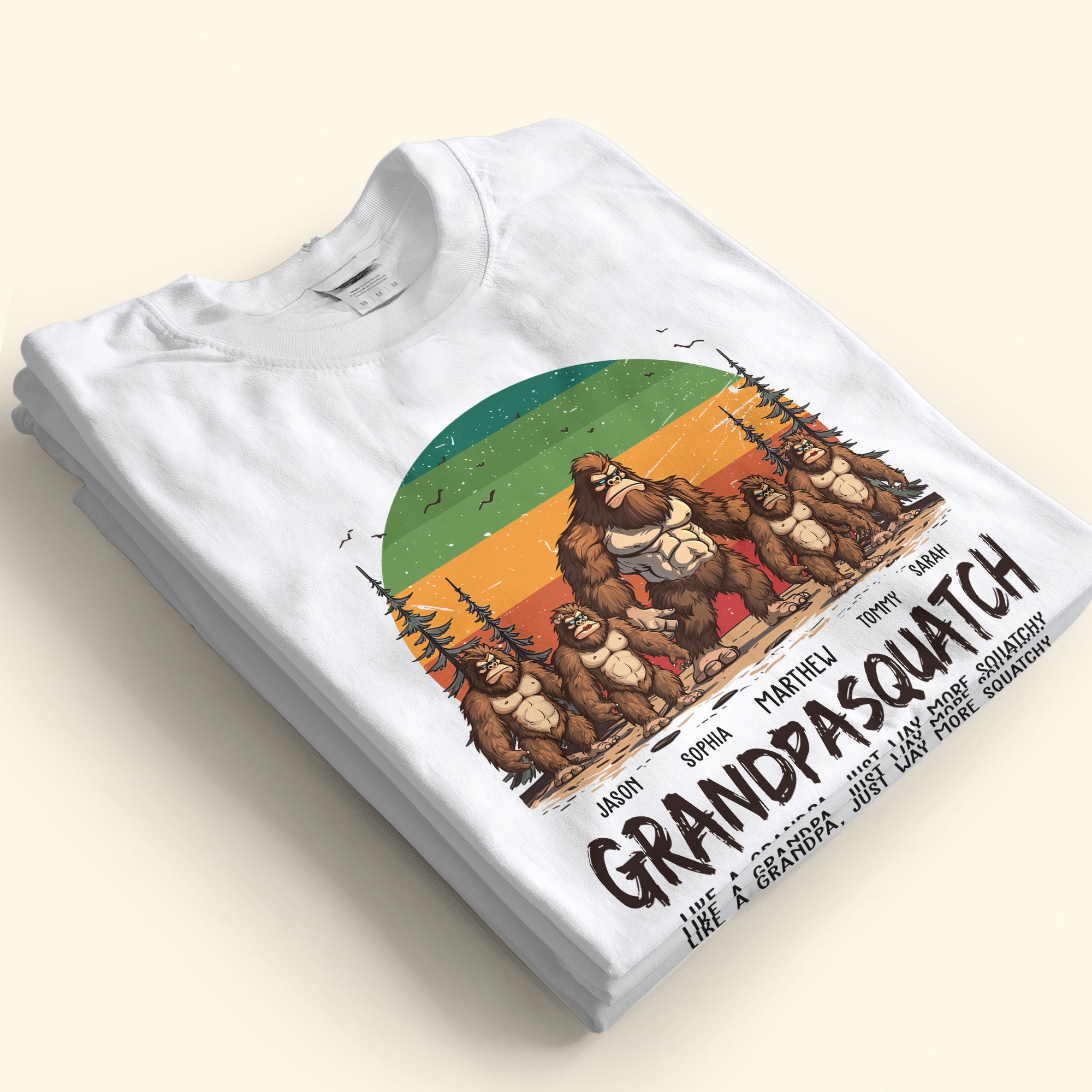 Grandpasquatch & Grandmasquatch - Personalized Shirt