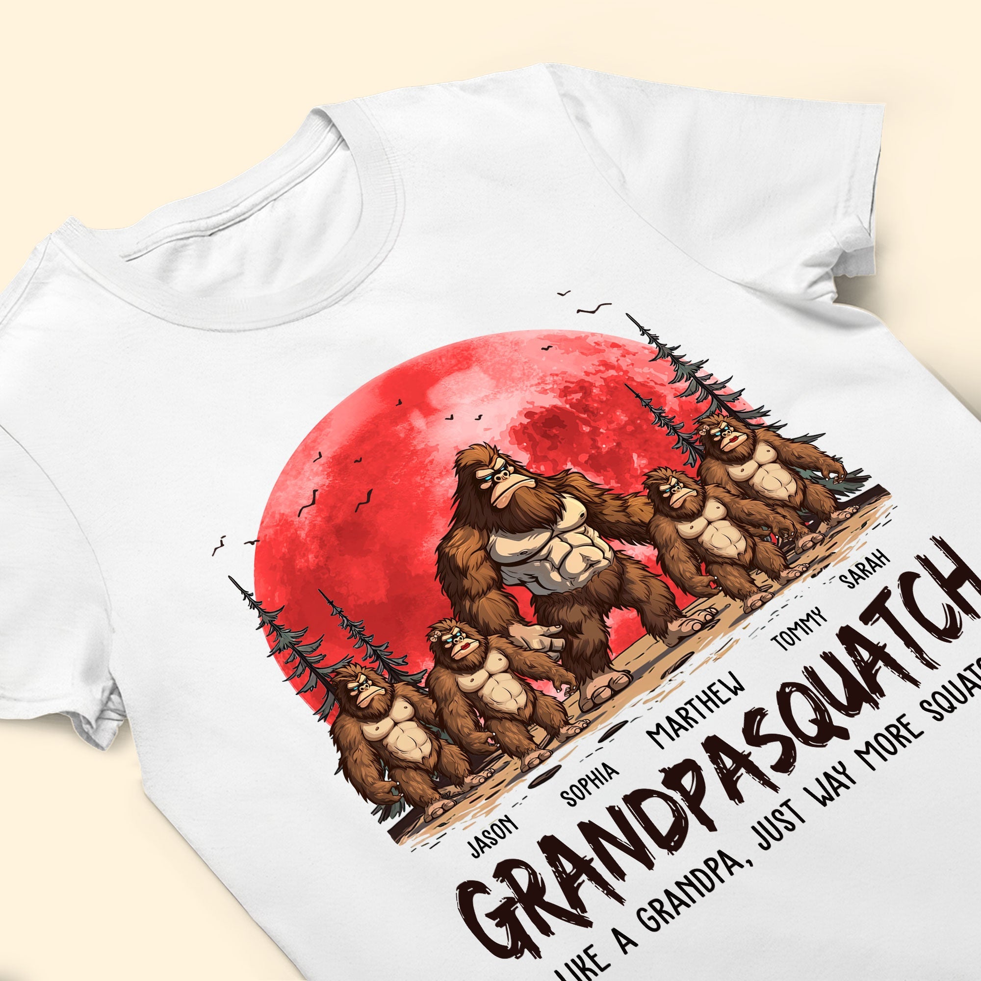 Grandpasquatch & Grandmasquatch - Personalized Shirt