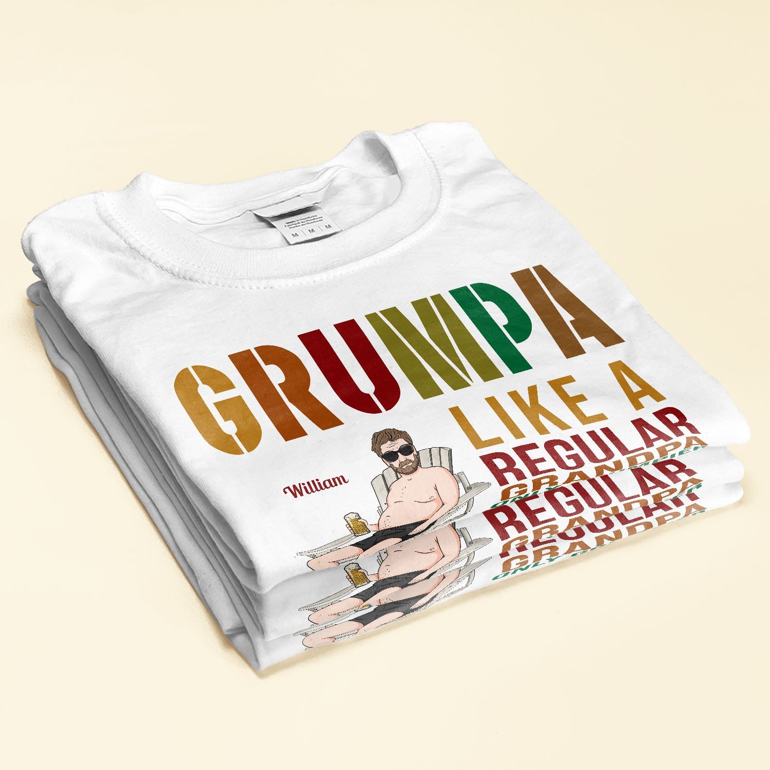 Grumpa Like A Regular Grandpa - Personalized Shirt - Father's Day Gift For Grandpa, Grandfather