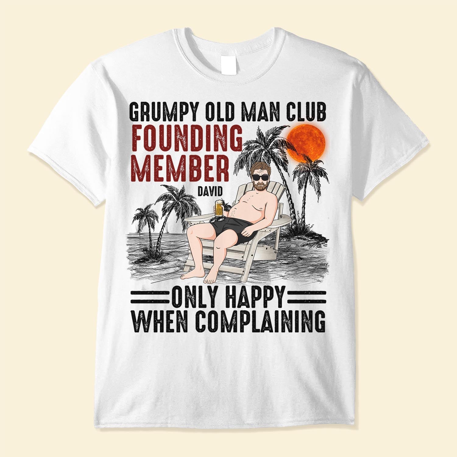 Grumpy Old Man Club - Personalized Shirt - Birthday, Funny, Father's Day Gift For Husband, Dad, Father, Papa