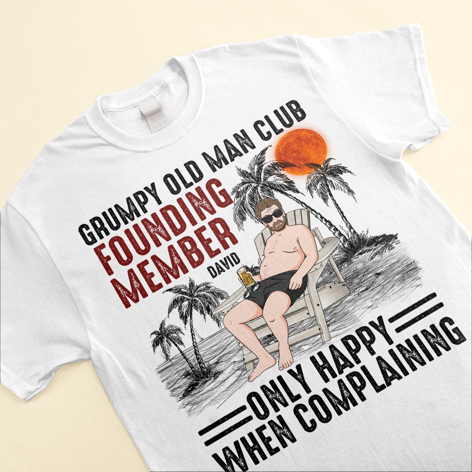 Grumpy Old Man Club - Personalized Shirt - Birthday, Funny, Father's Day Gift For Husband, Dad, Father, Papa