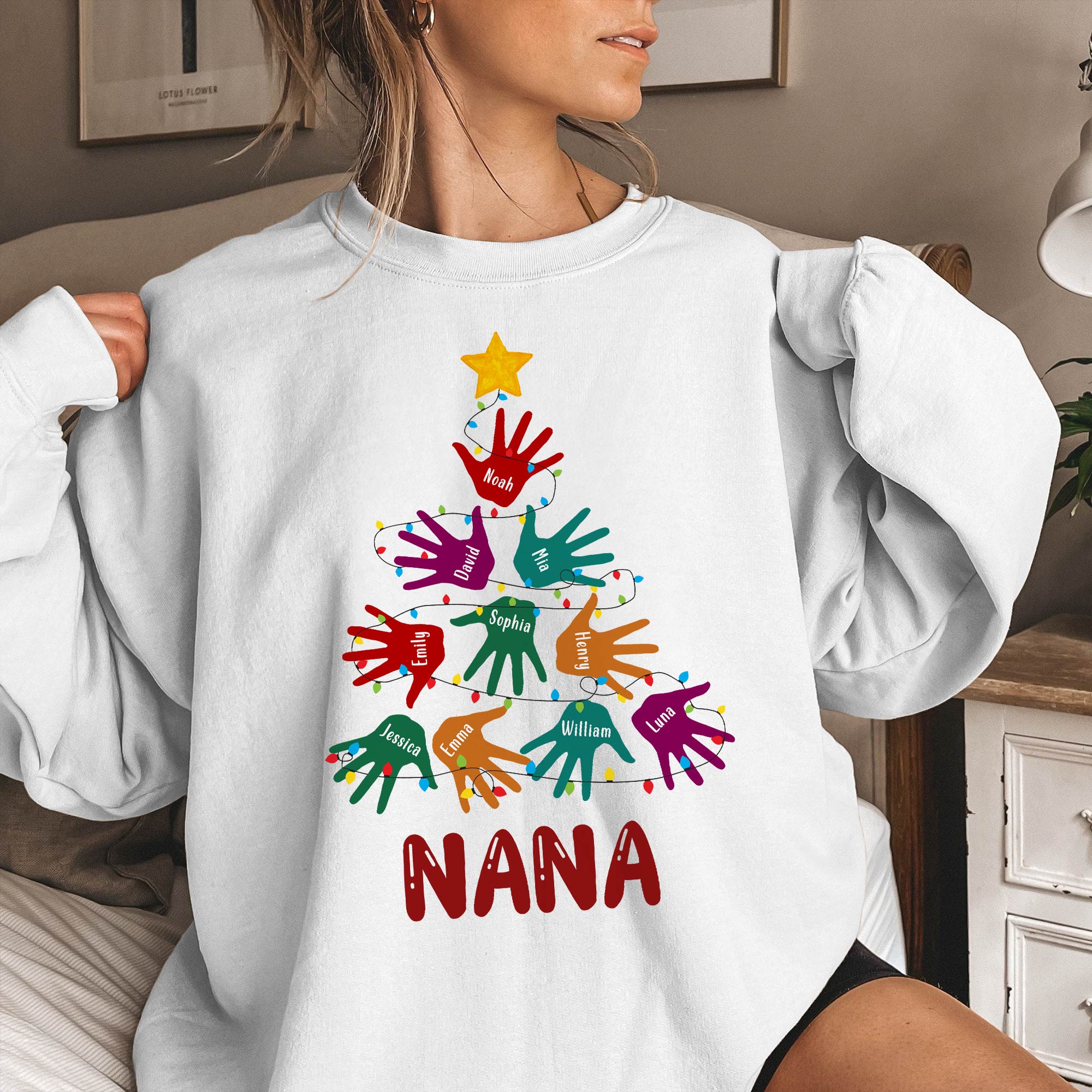 Handprint Christmas Tree - Personalized Shirt