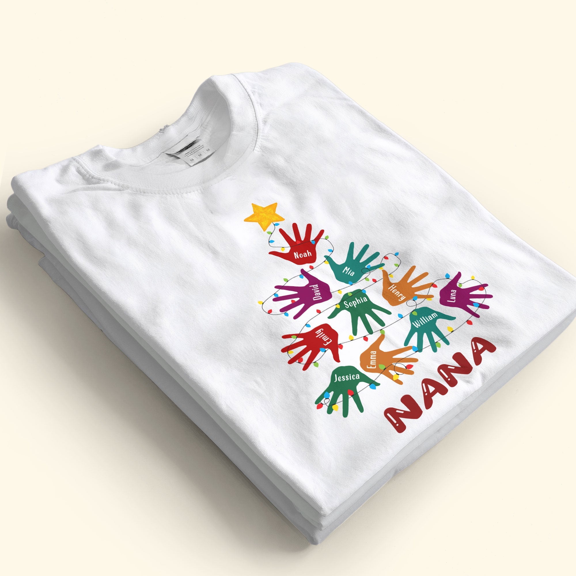 Handprint Christmas Tree - Personalized Shirt