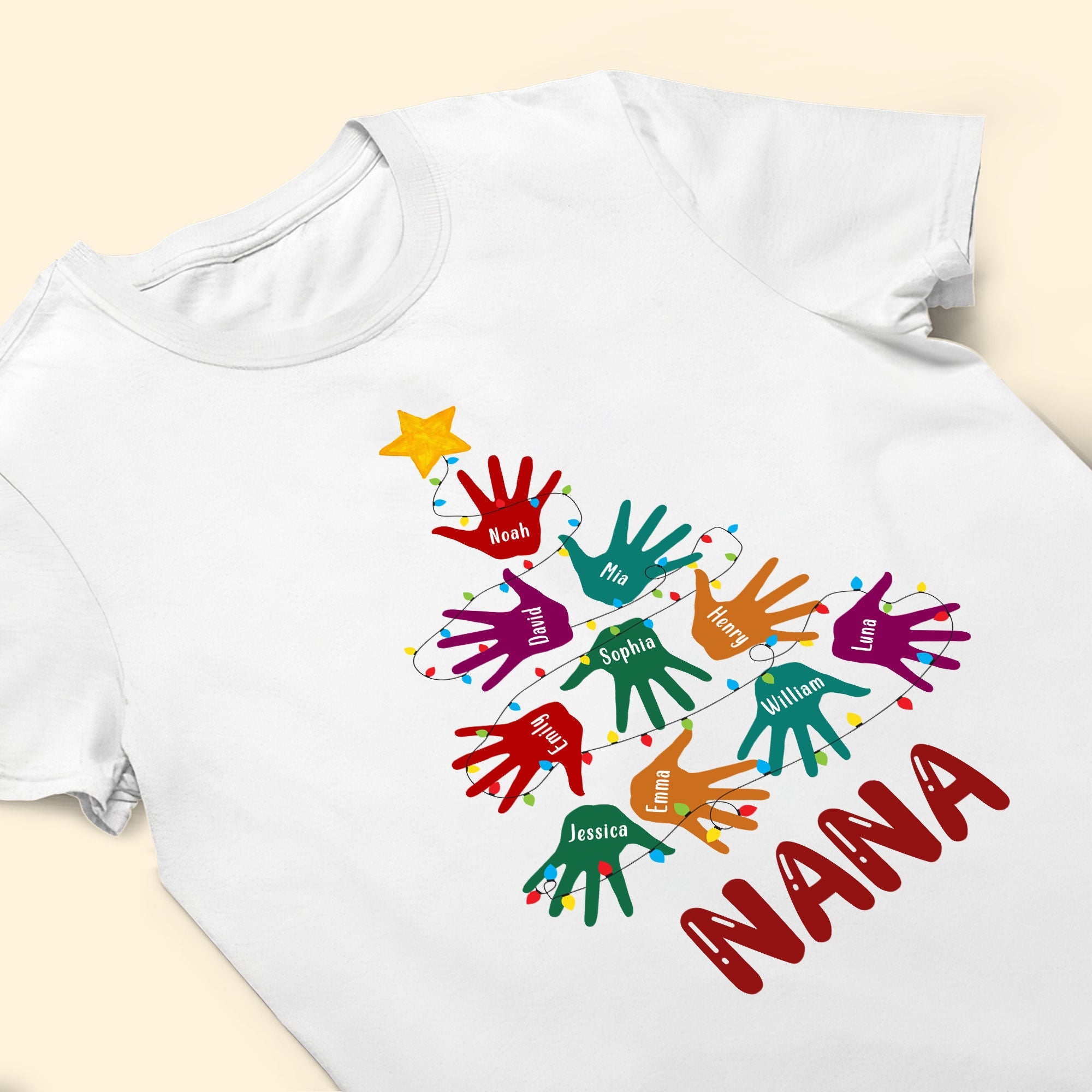 Handprint Christmas Tree - Personalized Shirt