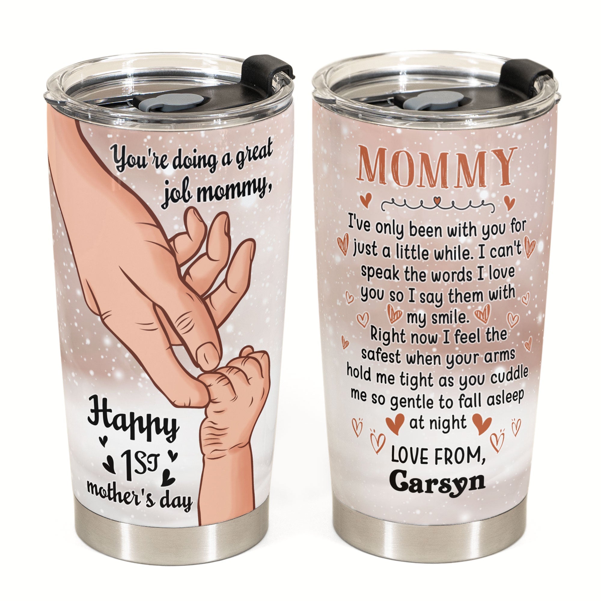 Happy 1st Mother's Day - Personalized Tumbler Cup