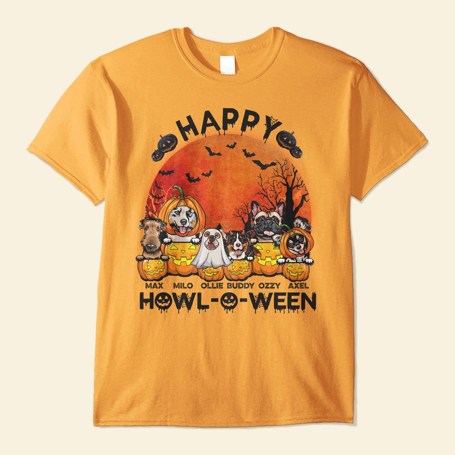 Happy Howl-O-Ween - Personalized Shirt