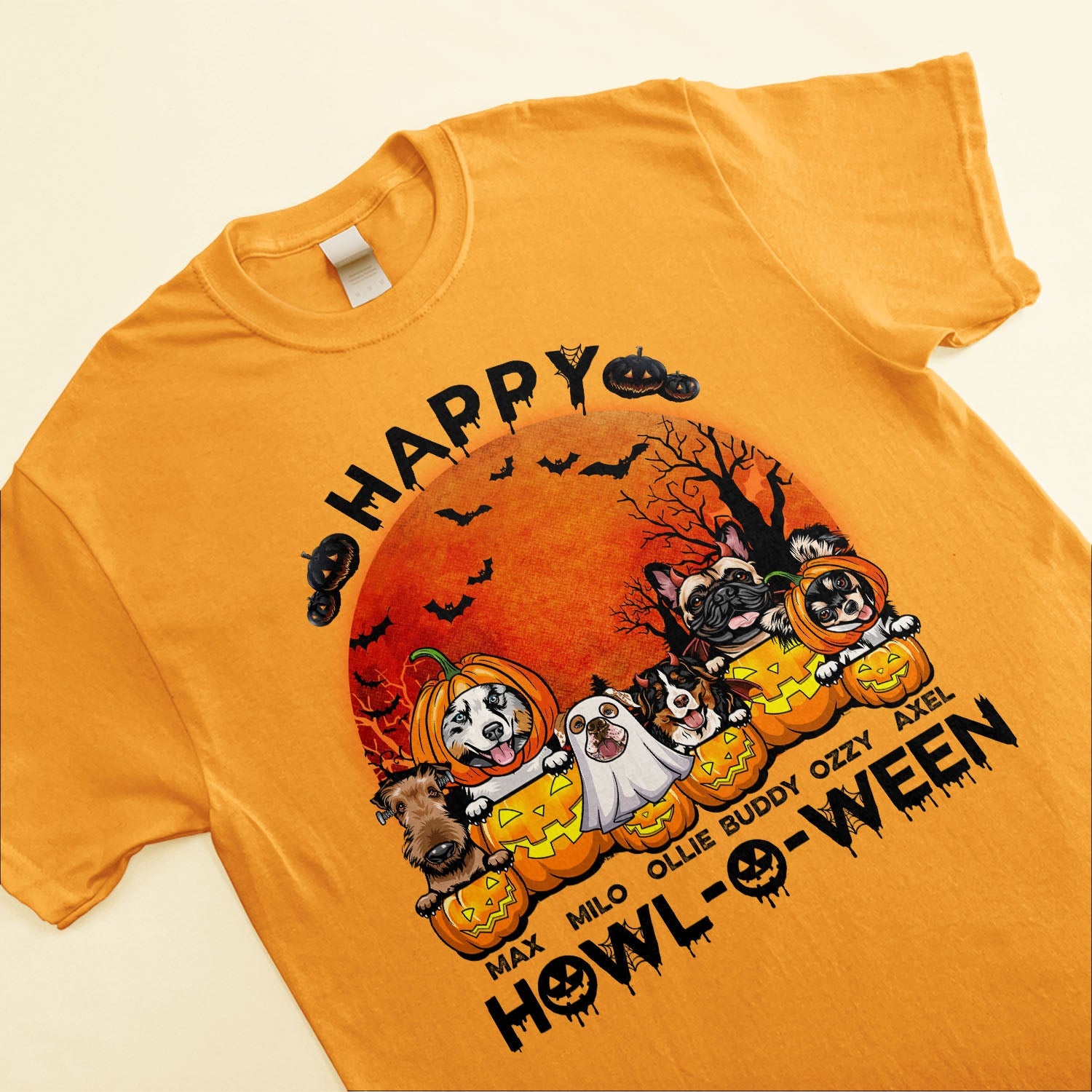 Happy Howl-O-Ween - Personalized Shirt