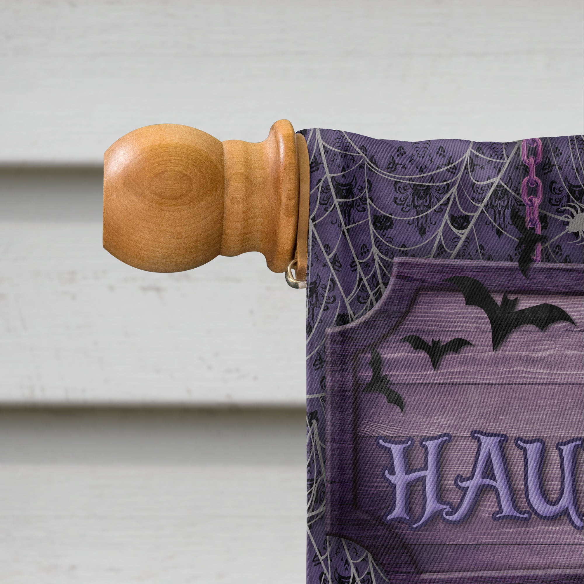 Haunted House Welcome Foolish Mortals - Personalized Flag