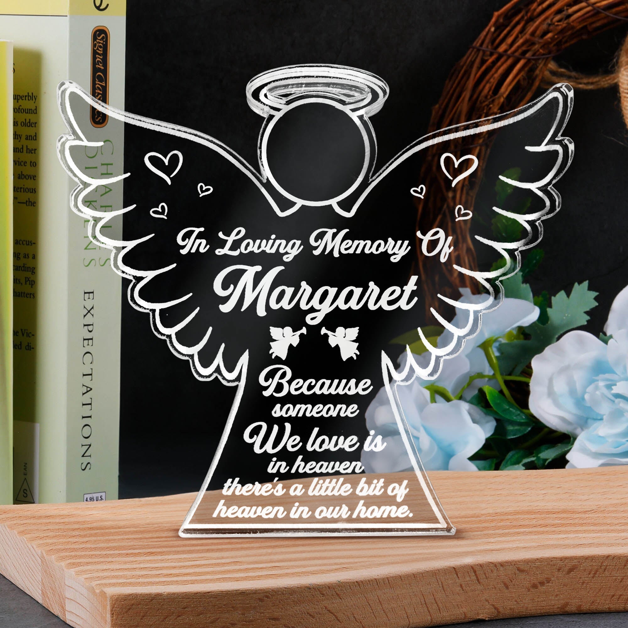 Heaven In Our Home - Personalized Custom Shaped Acrylic Plaque