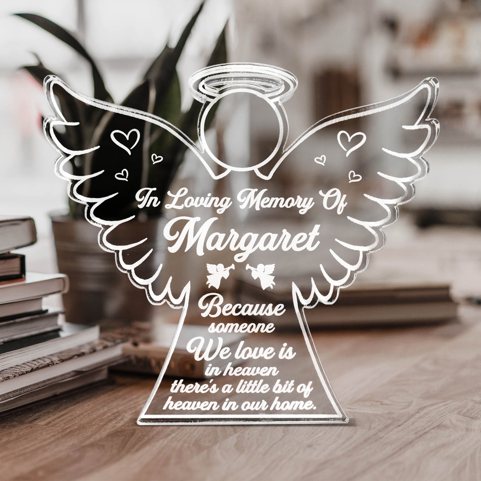 Heaven In Our Home - Personalized Custom Shaped Acrylic Plaque