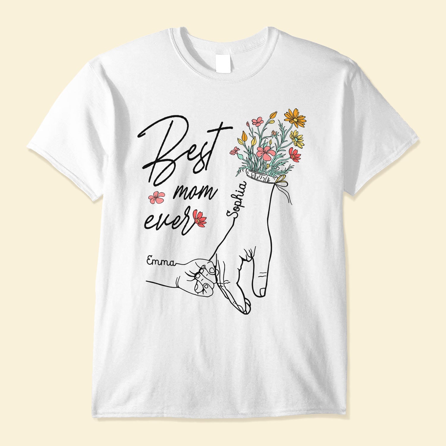 Holding Mom's Hand - Personalized Shirt