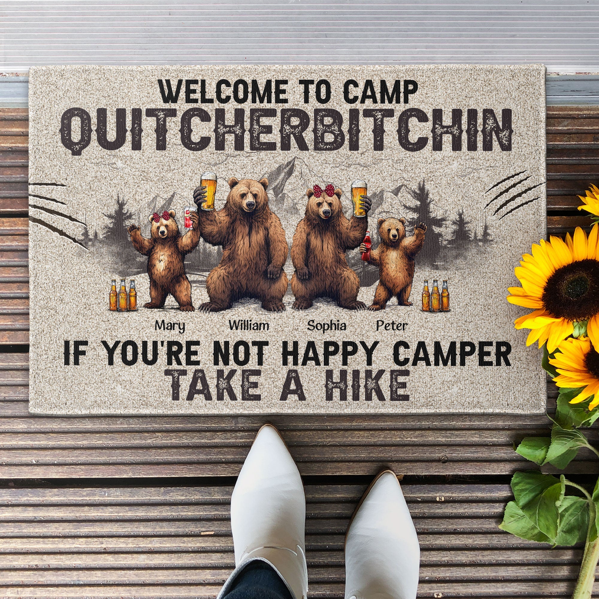 Home Is Where You Park It Camping - Personalized Doormat