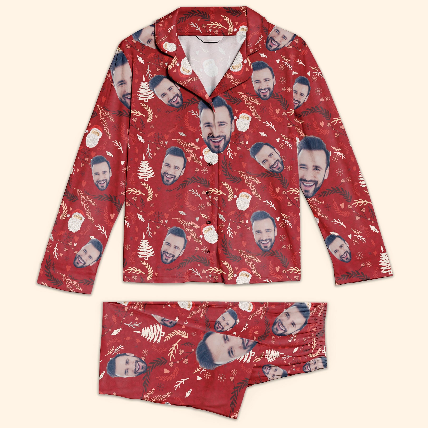 Husband Face - Personalized Photo Pajamas Set