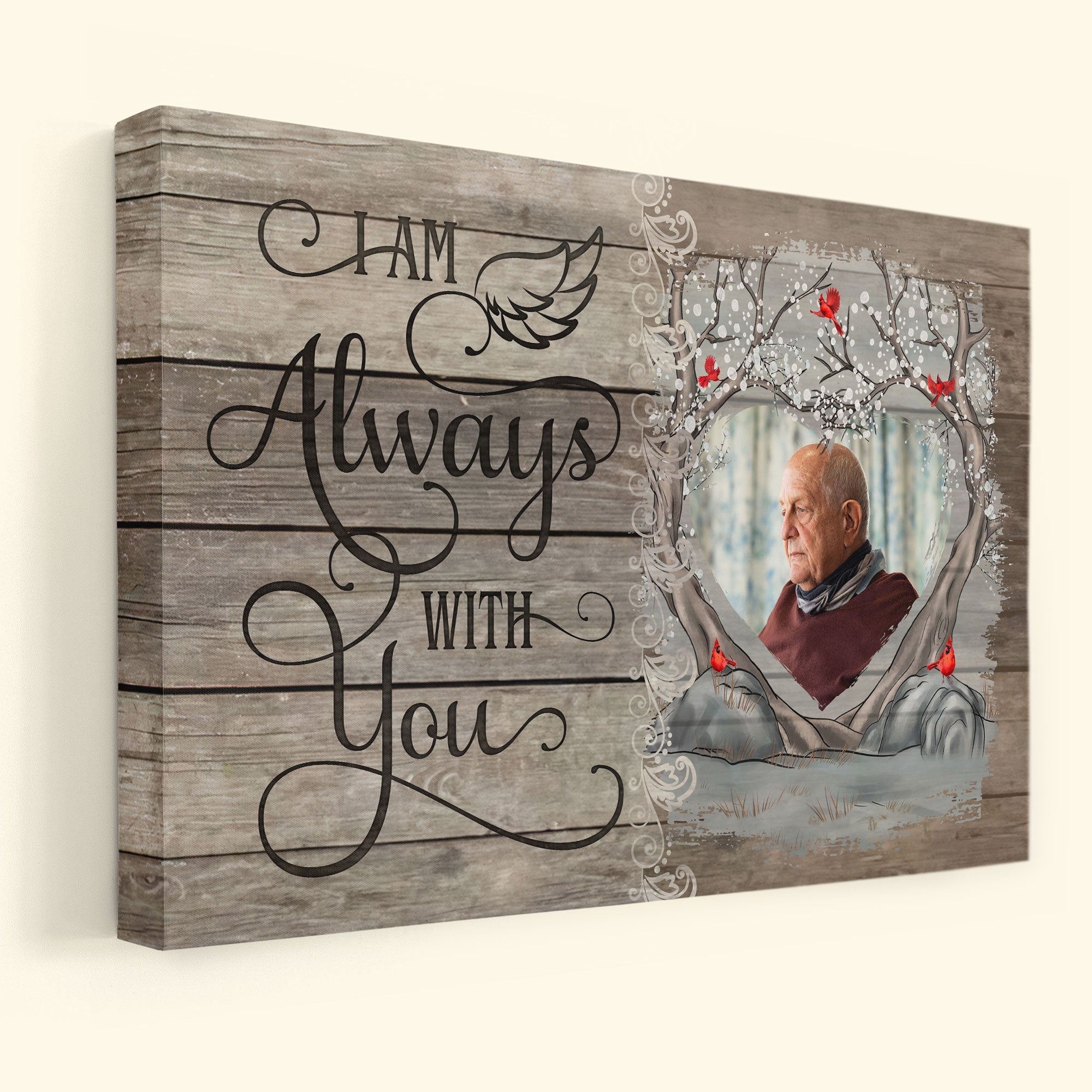 I Am Always With You - New Version - Personalized Photo Canvas