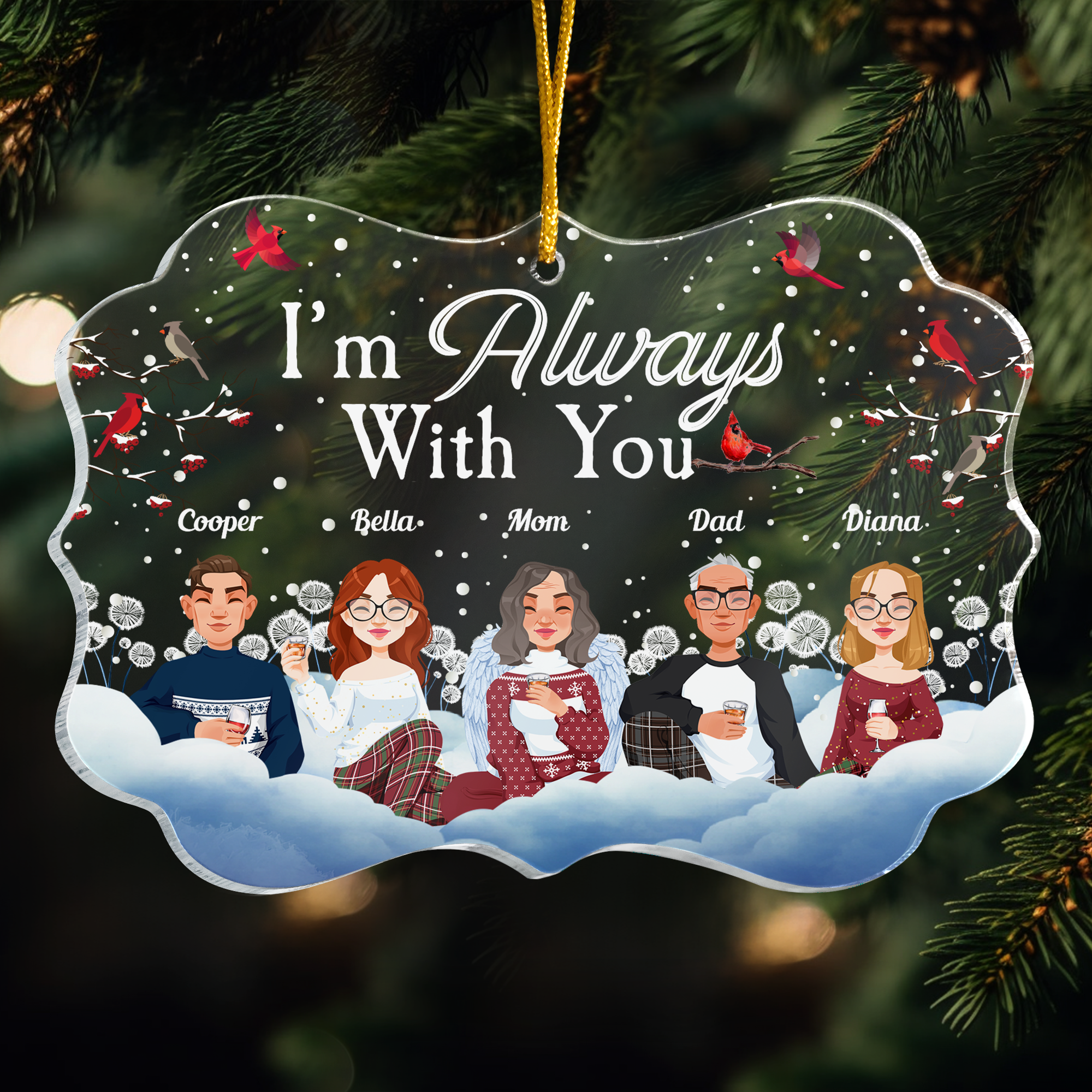 I Am Always With You - Personalized Acrylic Ornament