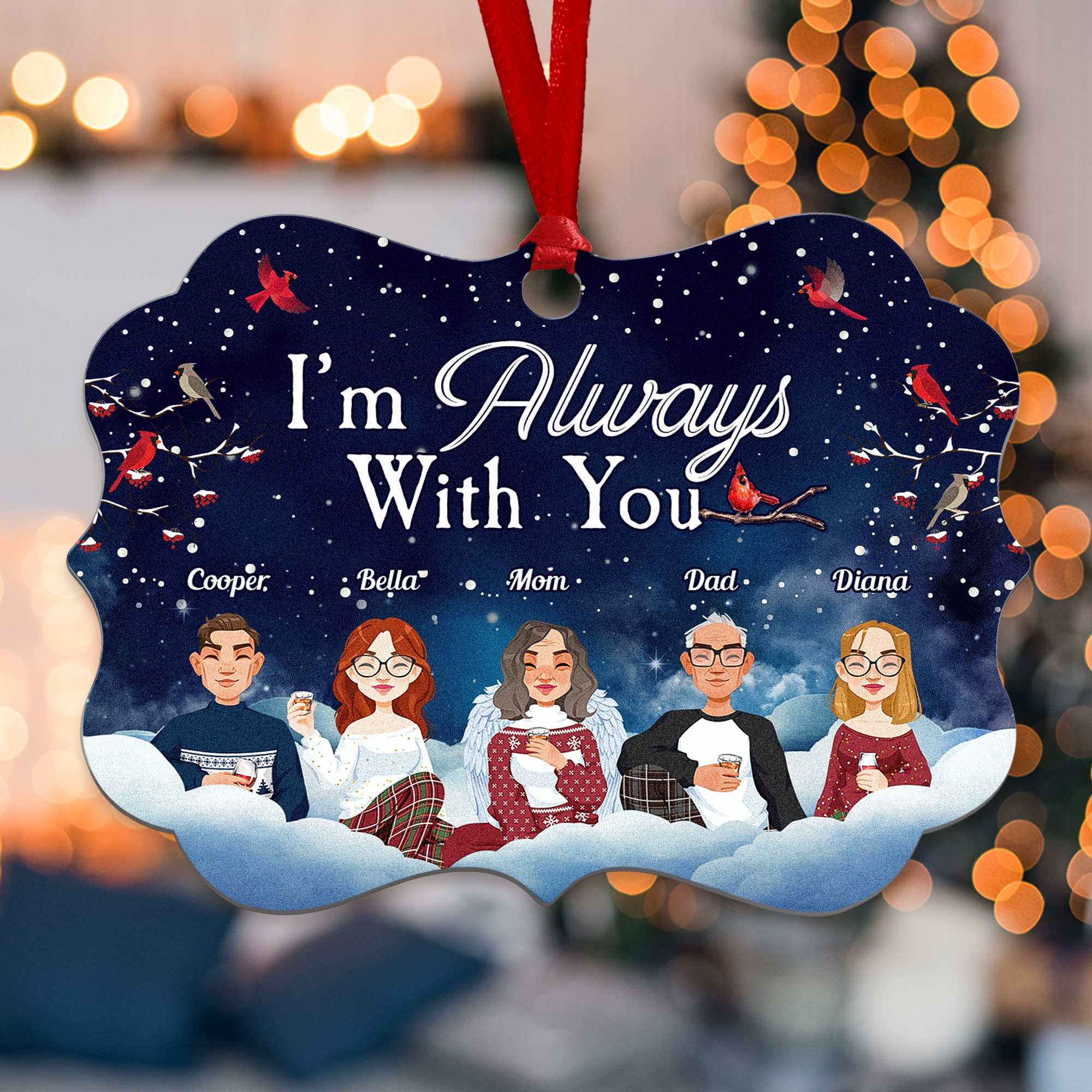 I Am Always With You - Personalized Aluminum Ornament