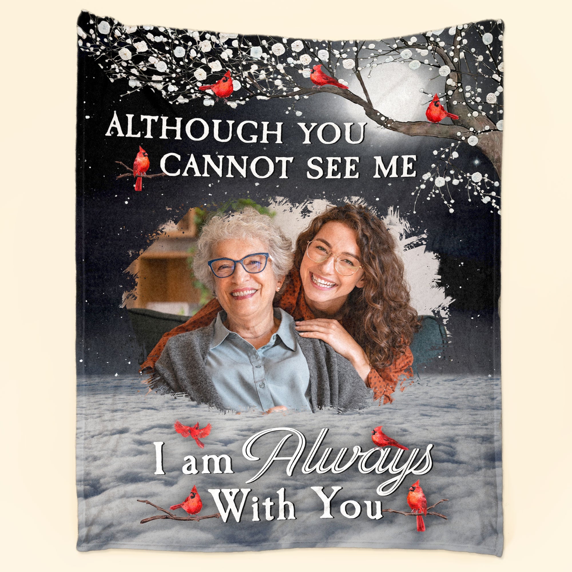 I Am Always With You - Personalized Memory Photo Blanket