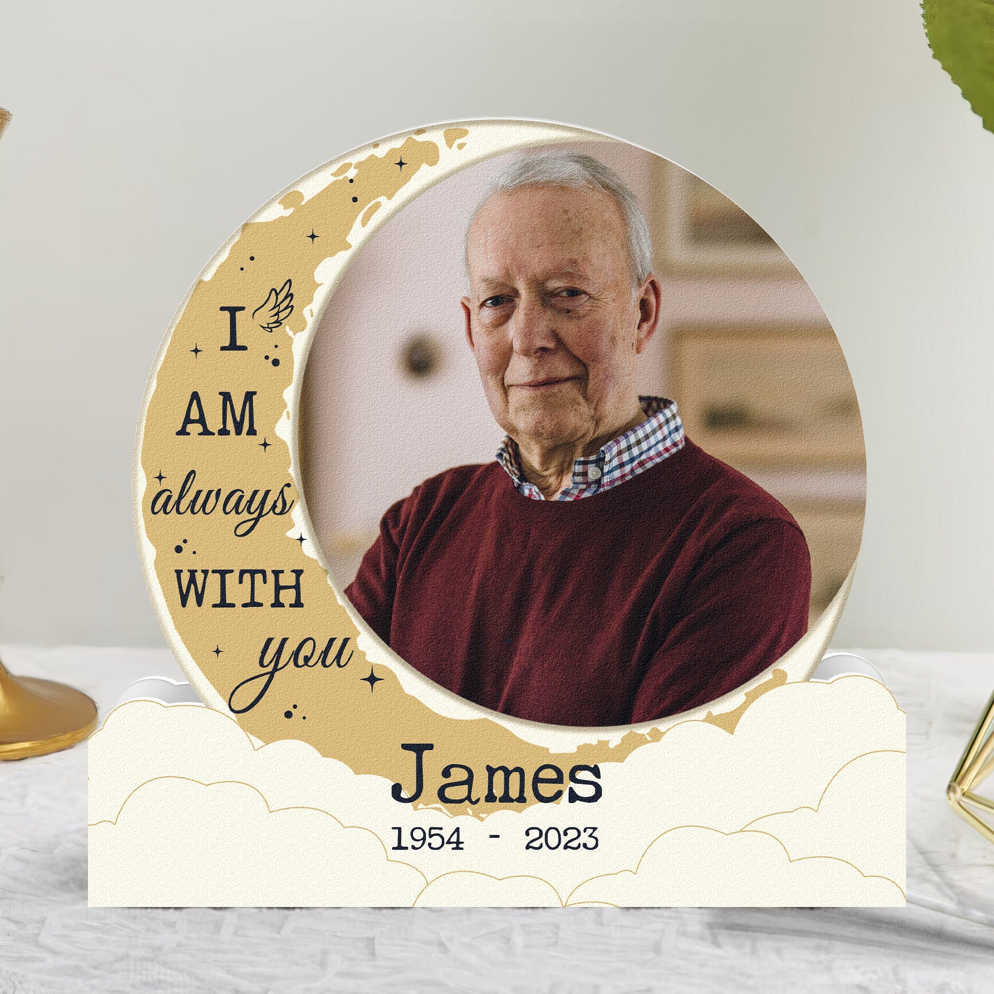 I Am Always With You - Personalized Custom Shape Photo Light Box