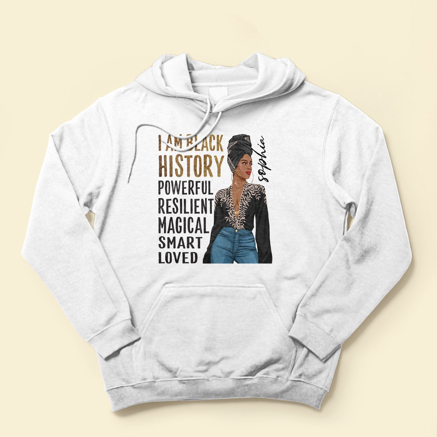 I Am Black - Personalized Shirt - Birthday Gift Mother's Day Gift For Afro Woman, Mom