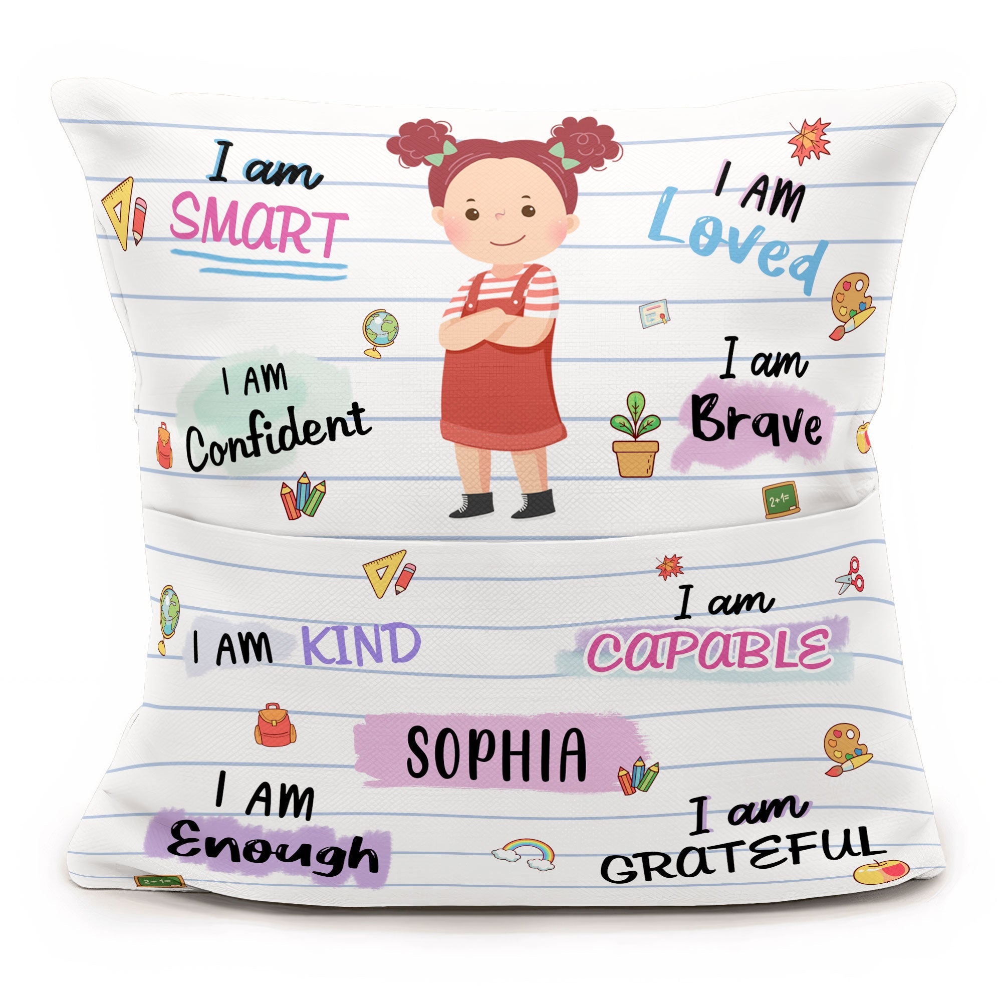 I Am Confident - Personalized Pocket Pillow (Insert Included)