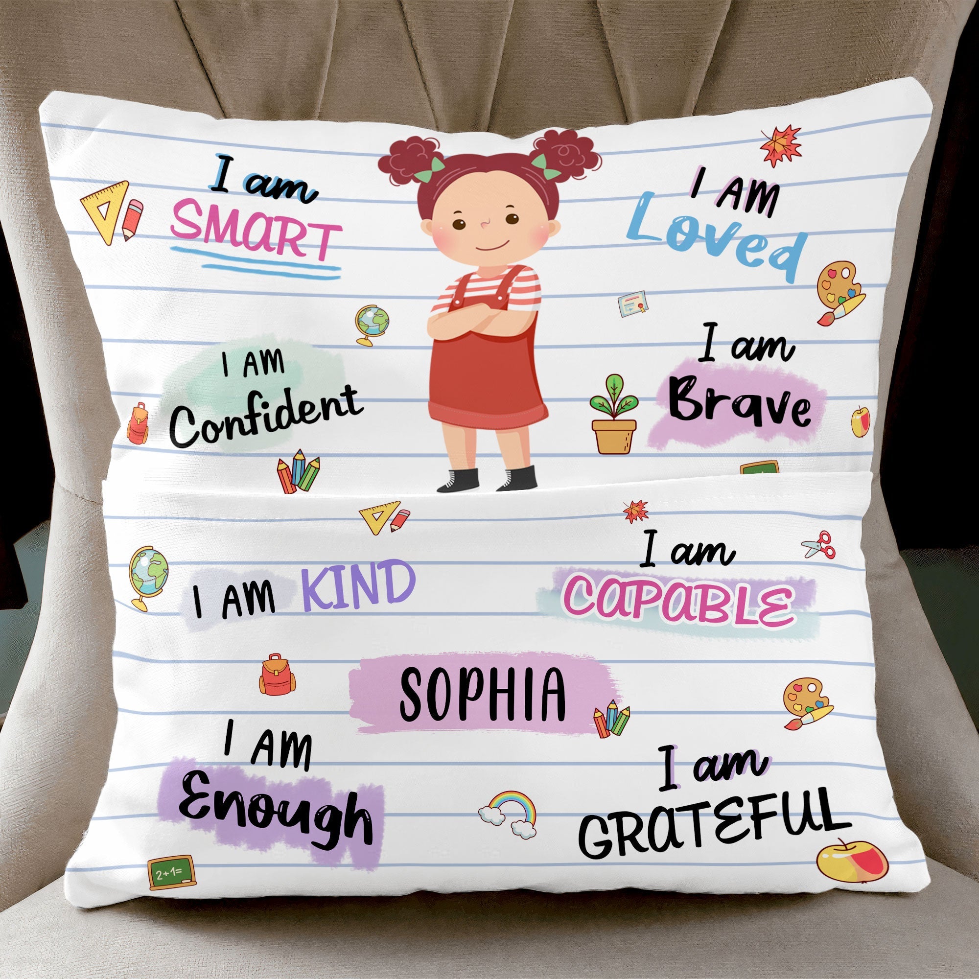 I Am Confident - Personalized Pocket Pillow (Insert Included)