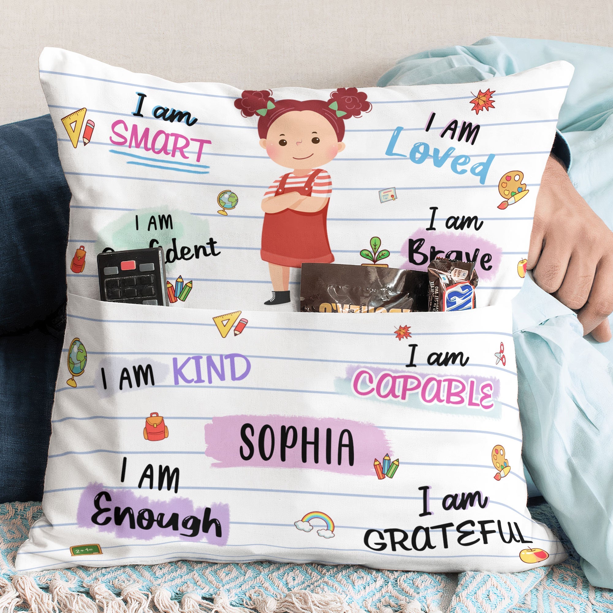 I Am Confident - Personalized Pocket Pillow (Insert Included)