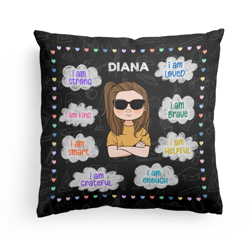 I Am Smart I Am Strong - Personalized Pillow (Insert Included)