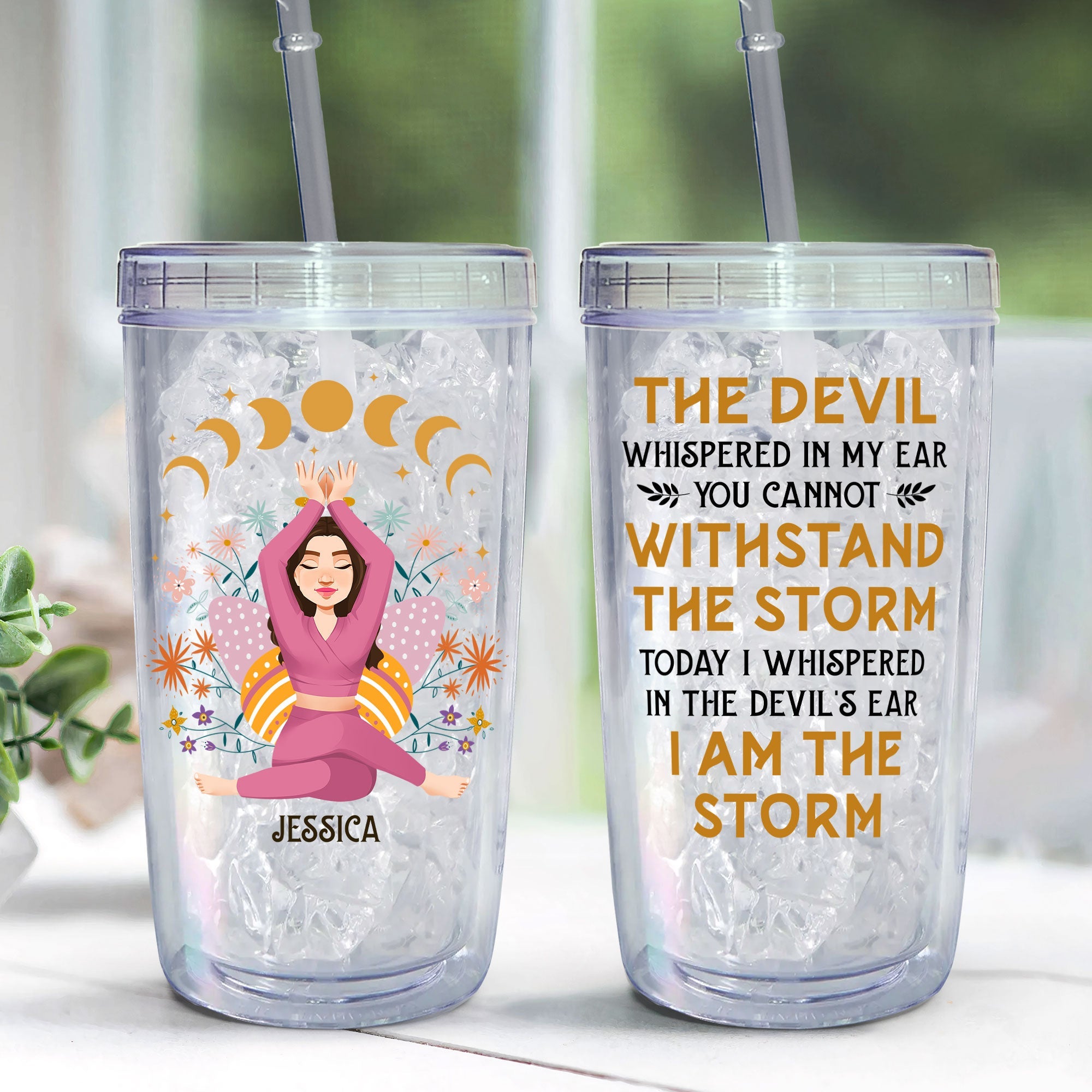 I Am The Storm - Personalized Acrylic Insulated Tumbler