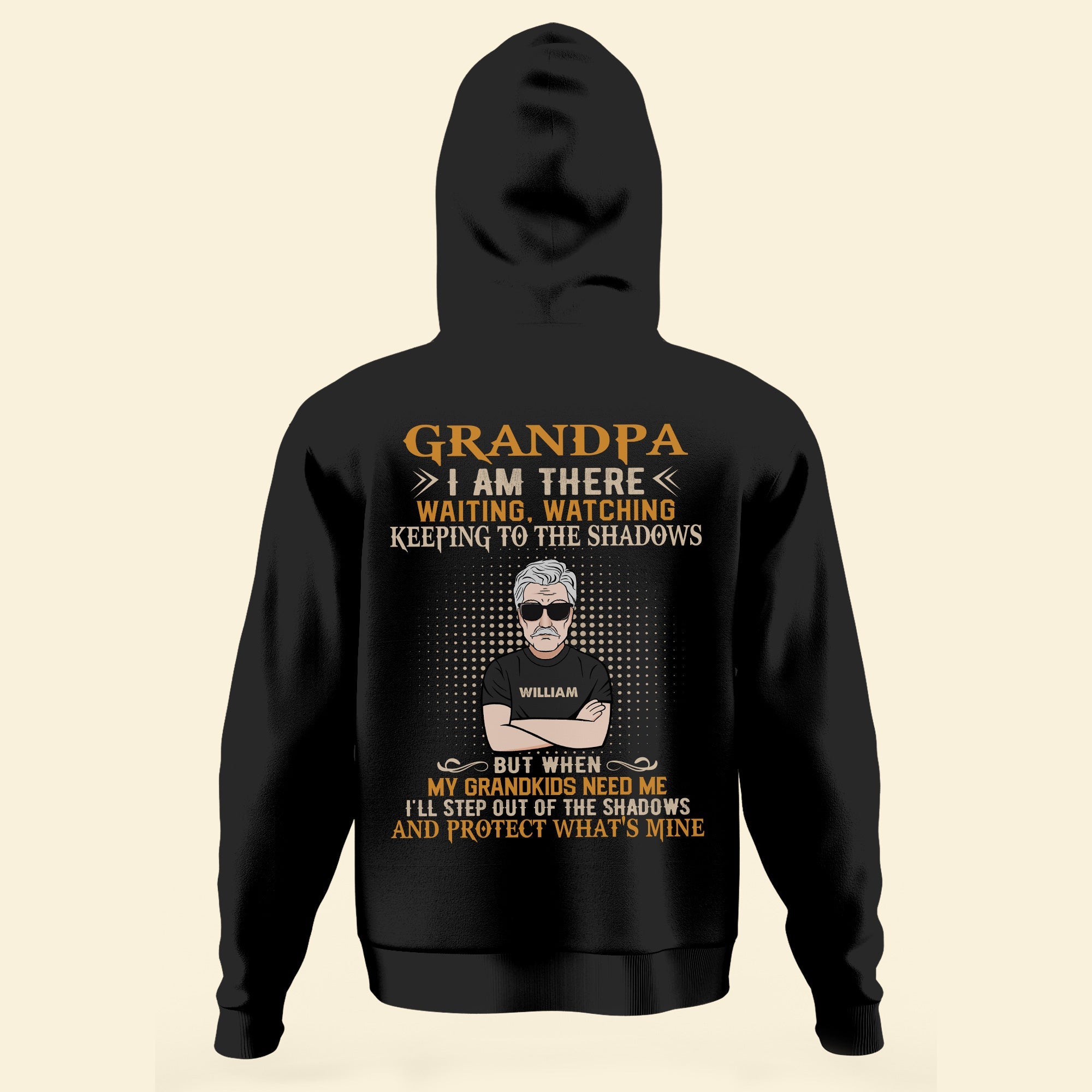 I Am There Waiting, Watching - Personalized Shirt - Birthday, Christmas, Grandparents' Day Gift For Grandpa, Papa