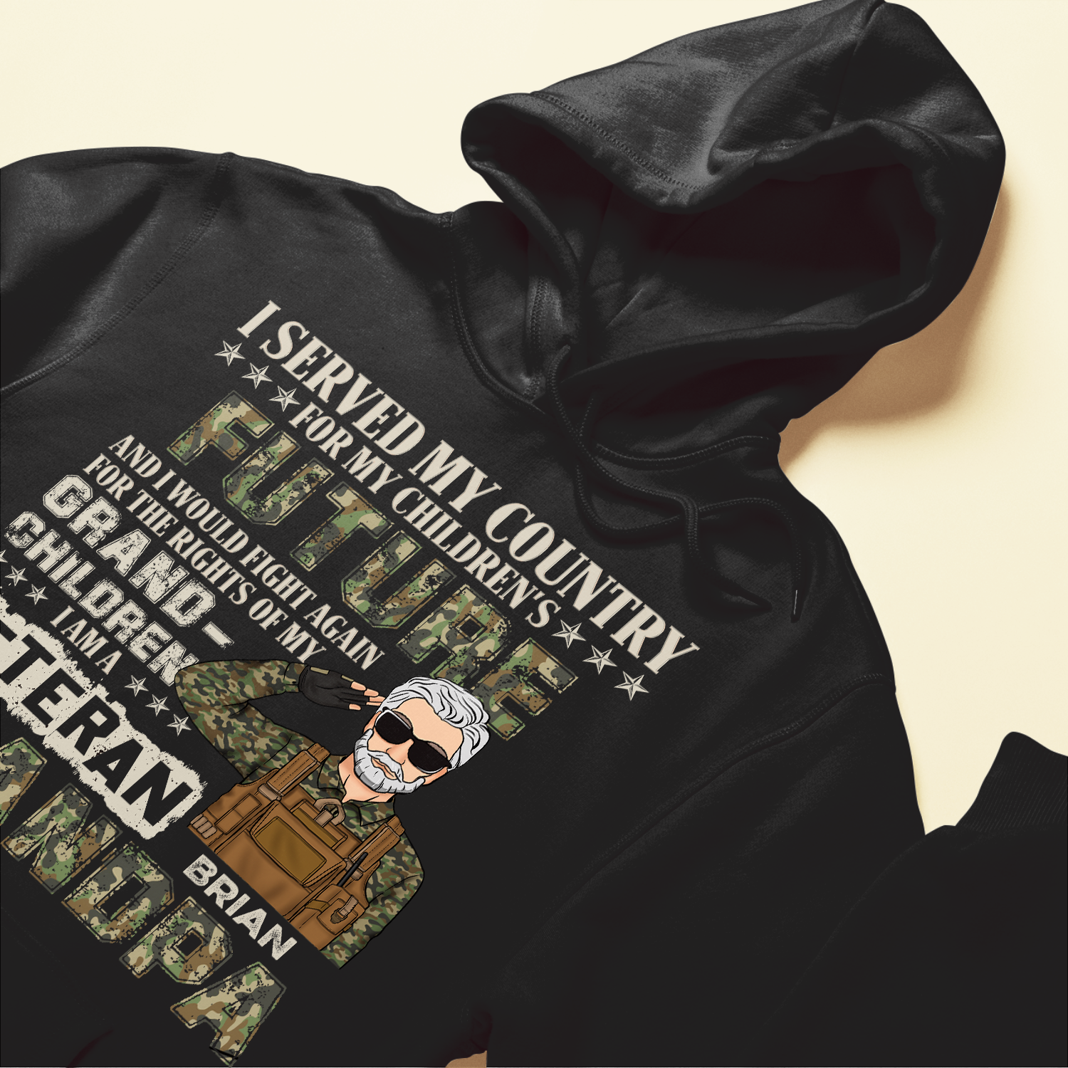 I Am Veteran Grandpa - Personalized Shirt - Father's Day, Birthday Gift For Veteran Granpa, Grandfather,Dad, Father