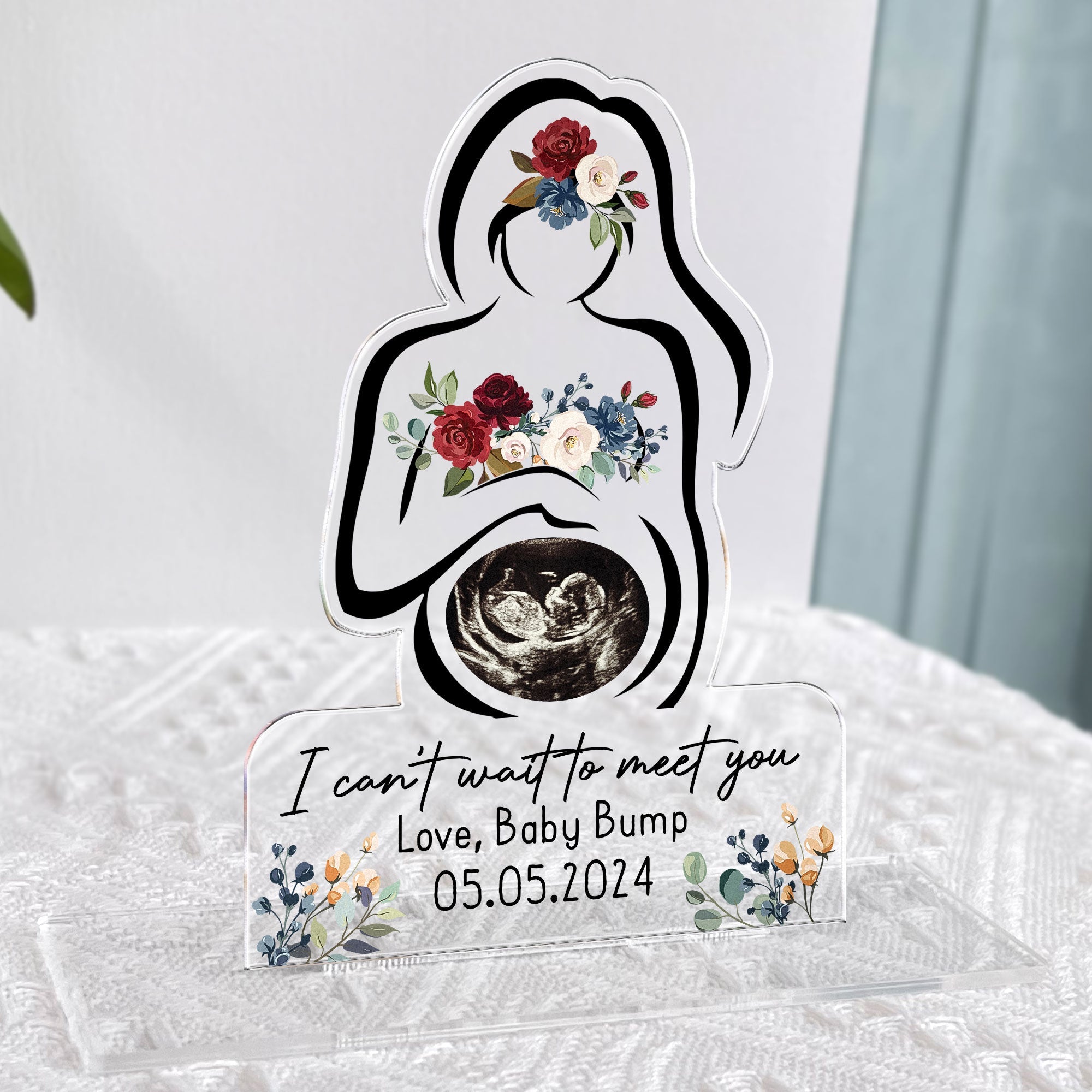 I Can't Wait To Meet You - Personalized Acrylic Photo Plaque