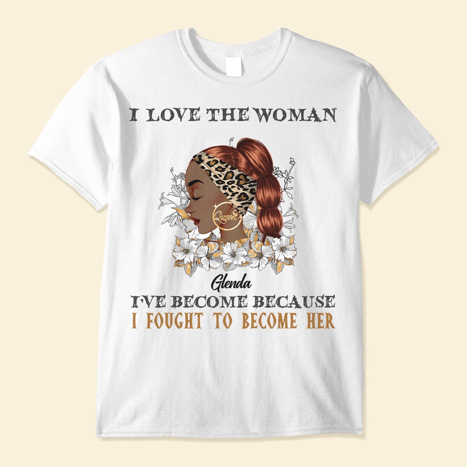 I Fought To Become Her - Personalized Shirt - Gift For Black Girl, Black Woman