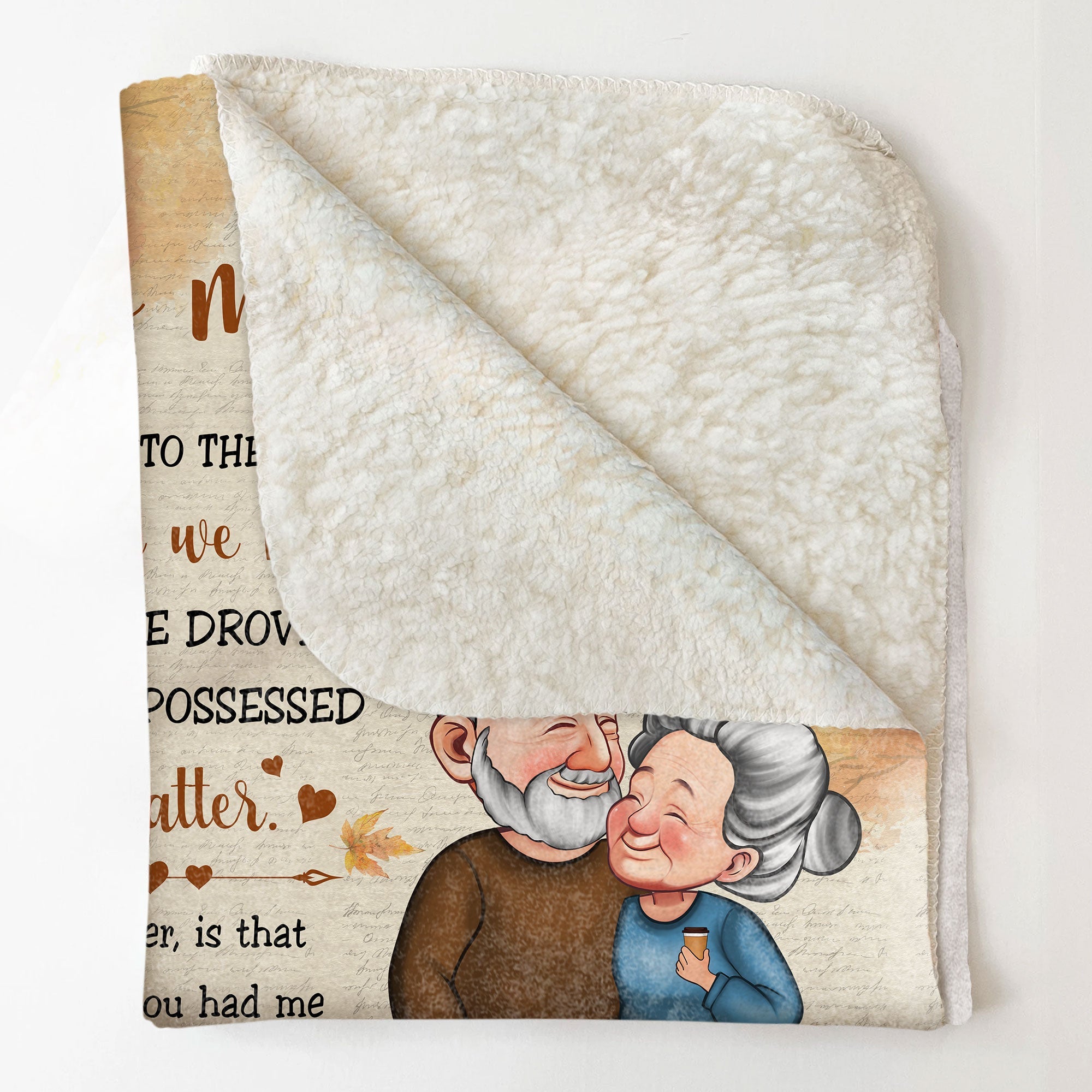 I Had You And You Had Me Old Couples Anniversary - Personalized Blanket