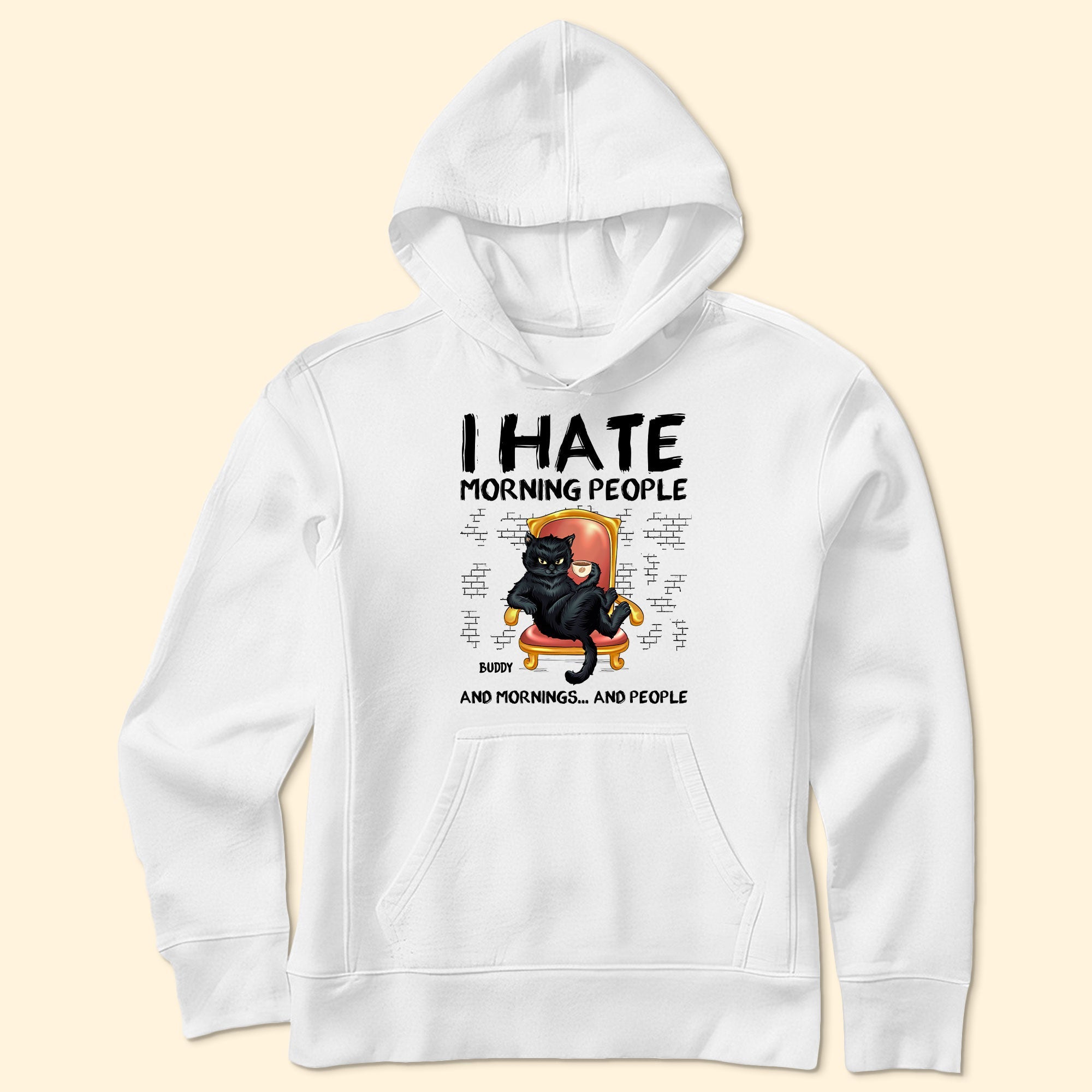 I Hate Morning People - Personalized Shirt