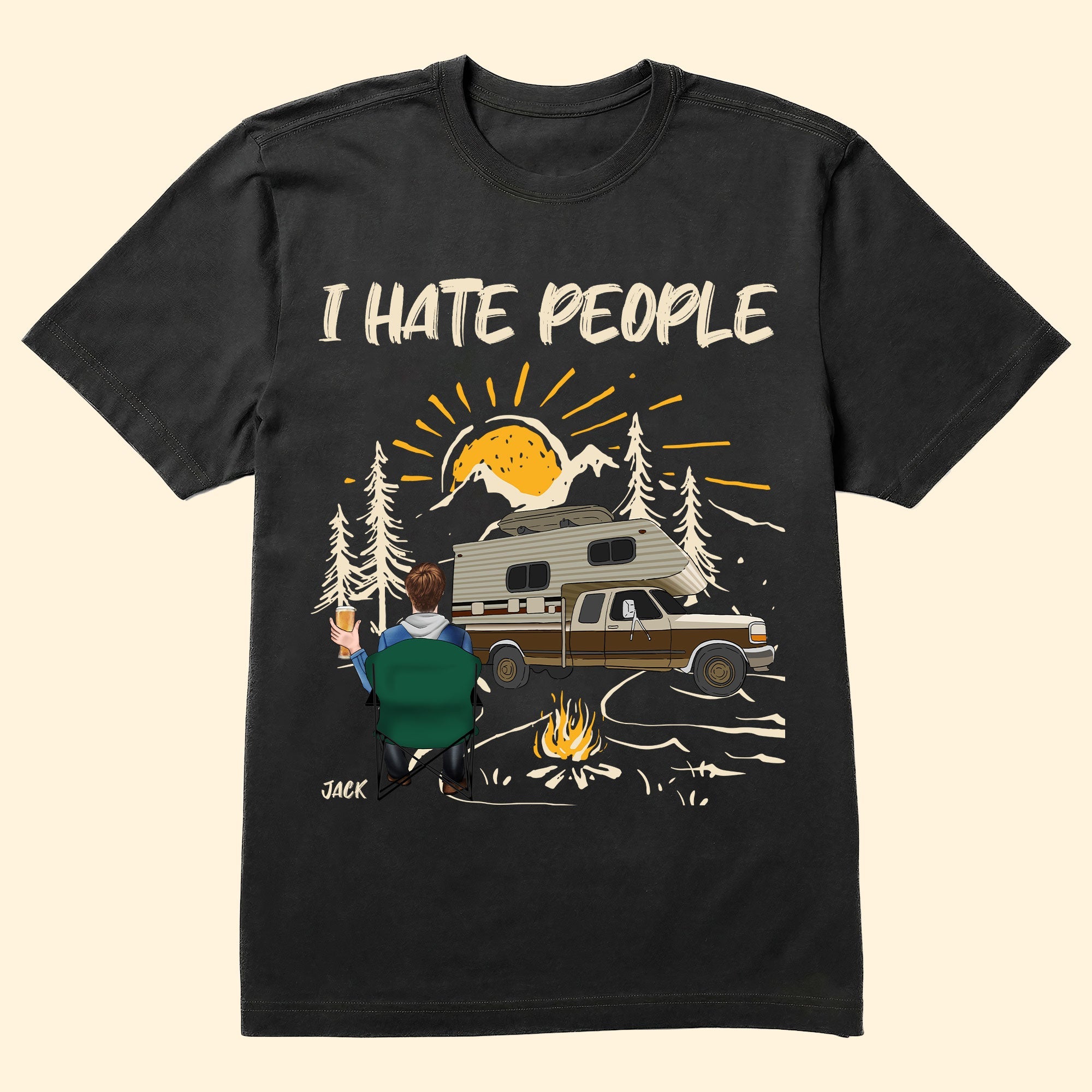 I Hate People Camping - Personalized Shirt