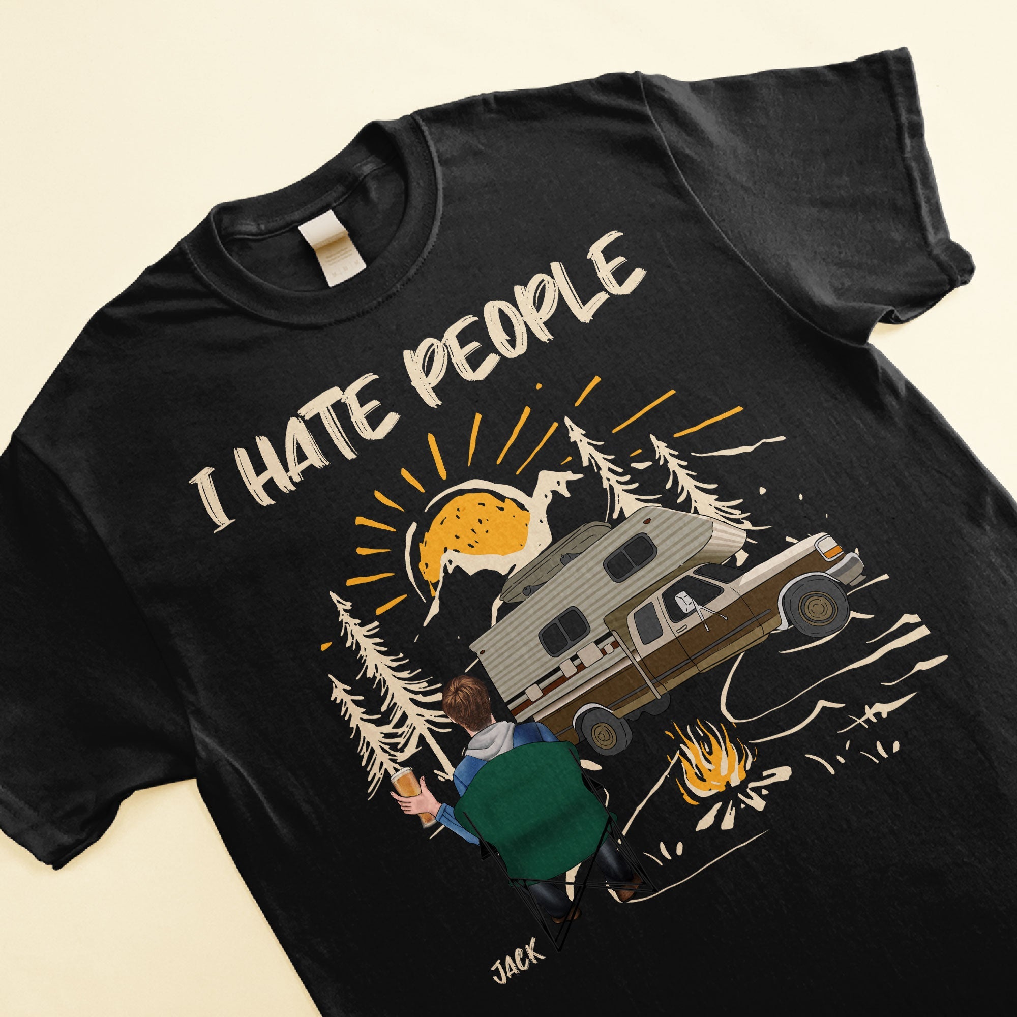 I Hate People Camping - Personalized Shirt