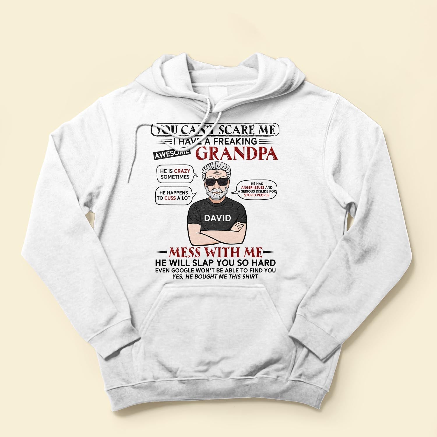 I Have A Freaking Awesome Grandpa - Personalized Shirt - Birthday, Back To School Gift For Grandkids, Grandchildren, GrandSon, Granddaughter