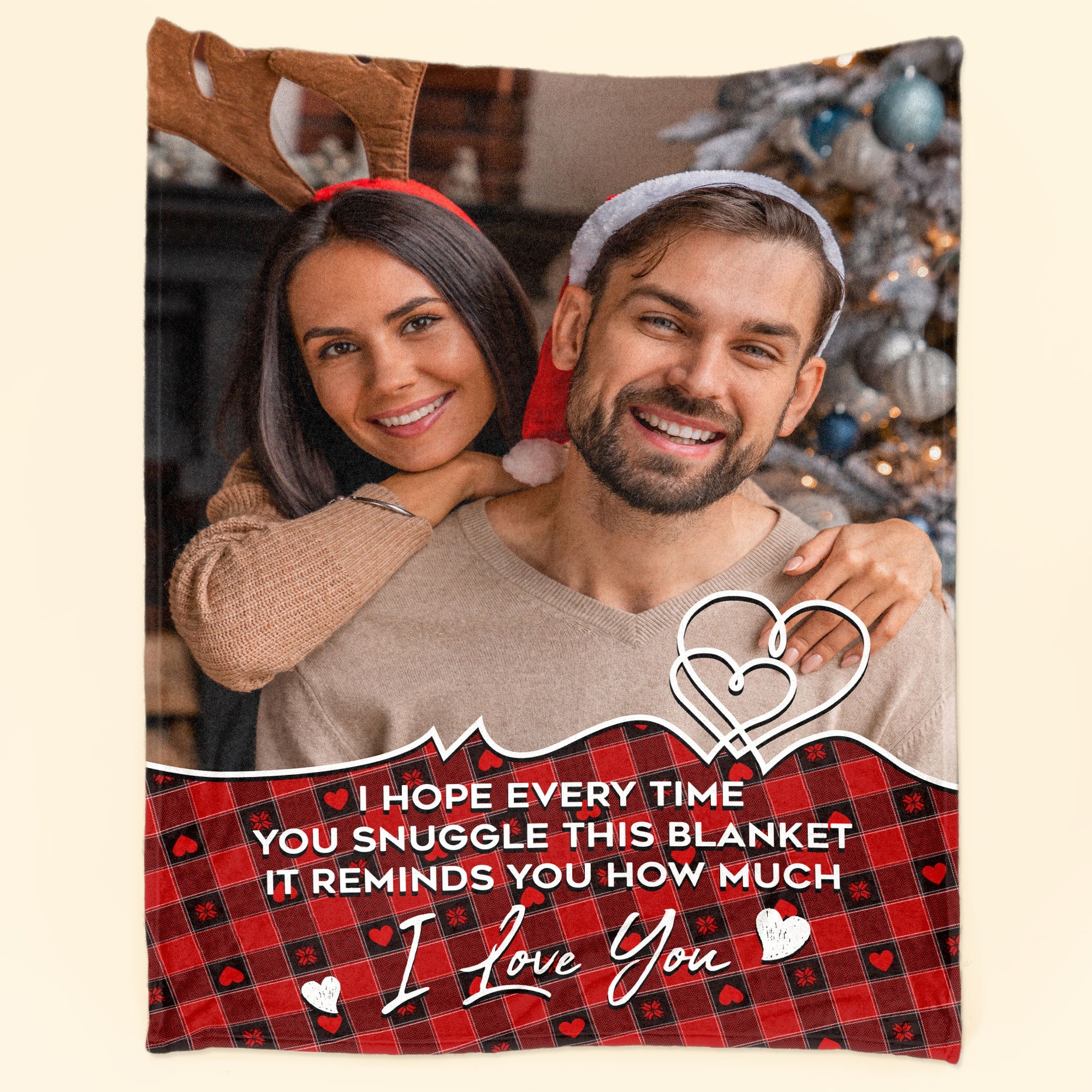 I Hope Every Time You Snuggle - Personalized Photo Blanket