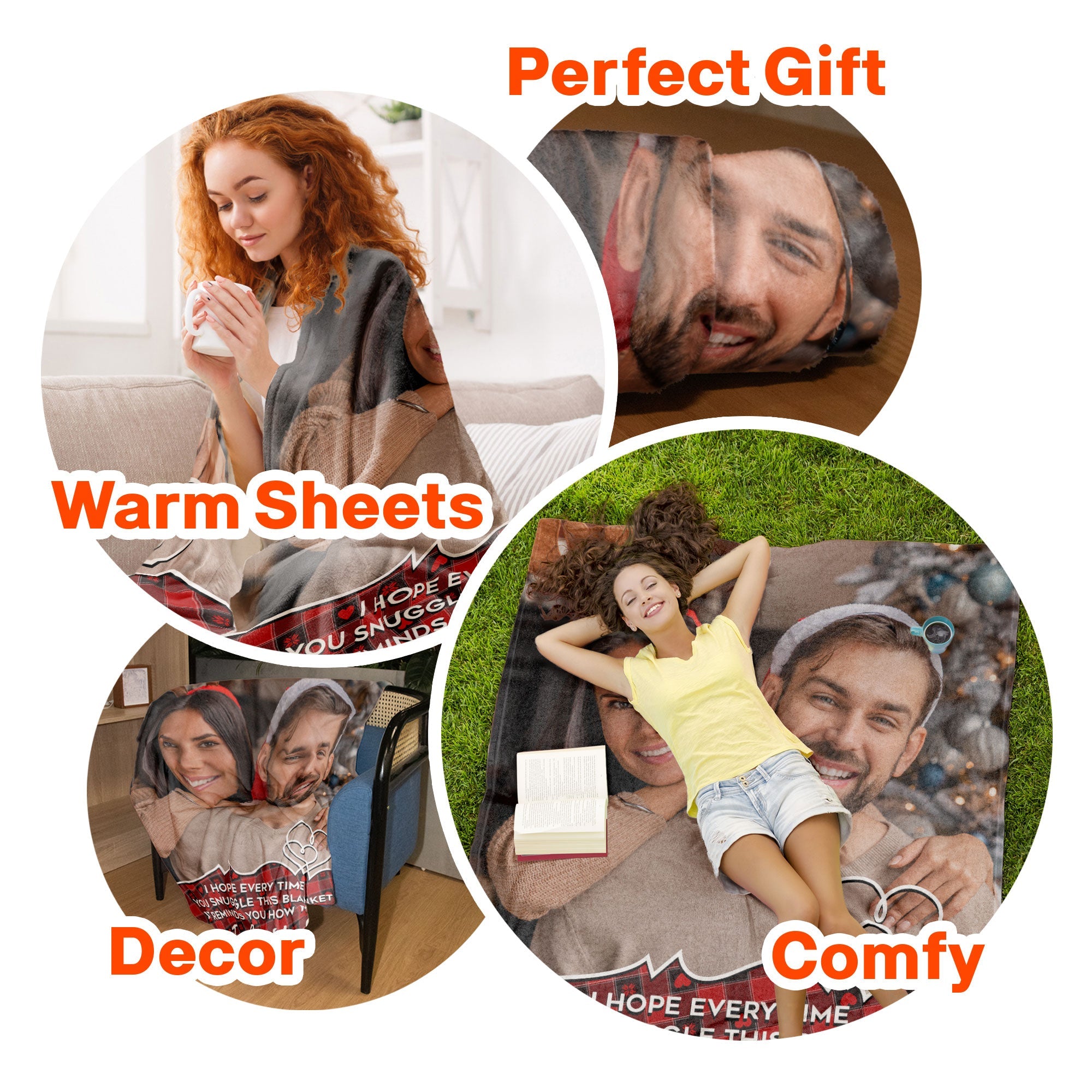 I Hope Every Time You Snuggle - Personalized Photo Blanket