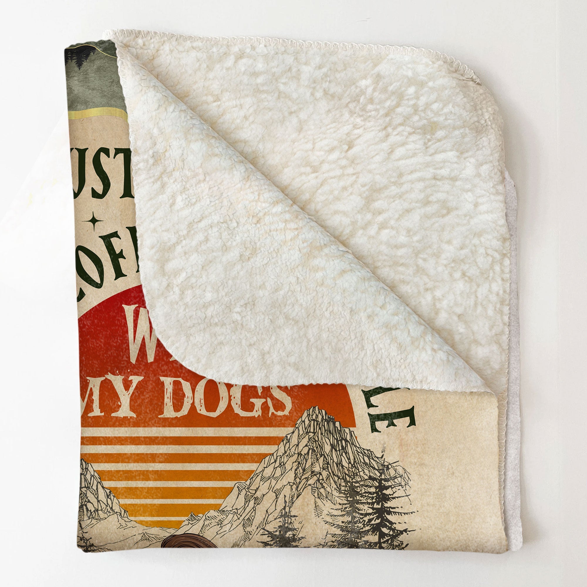 I Just Want To Drink Coffee And Cuddle With My Dog - Personalized Blanket