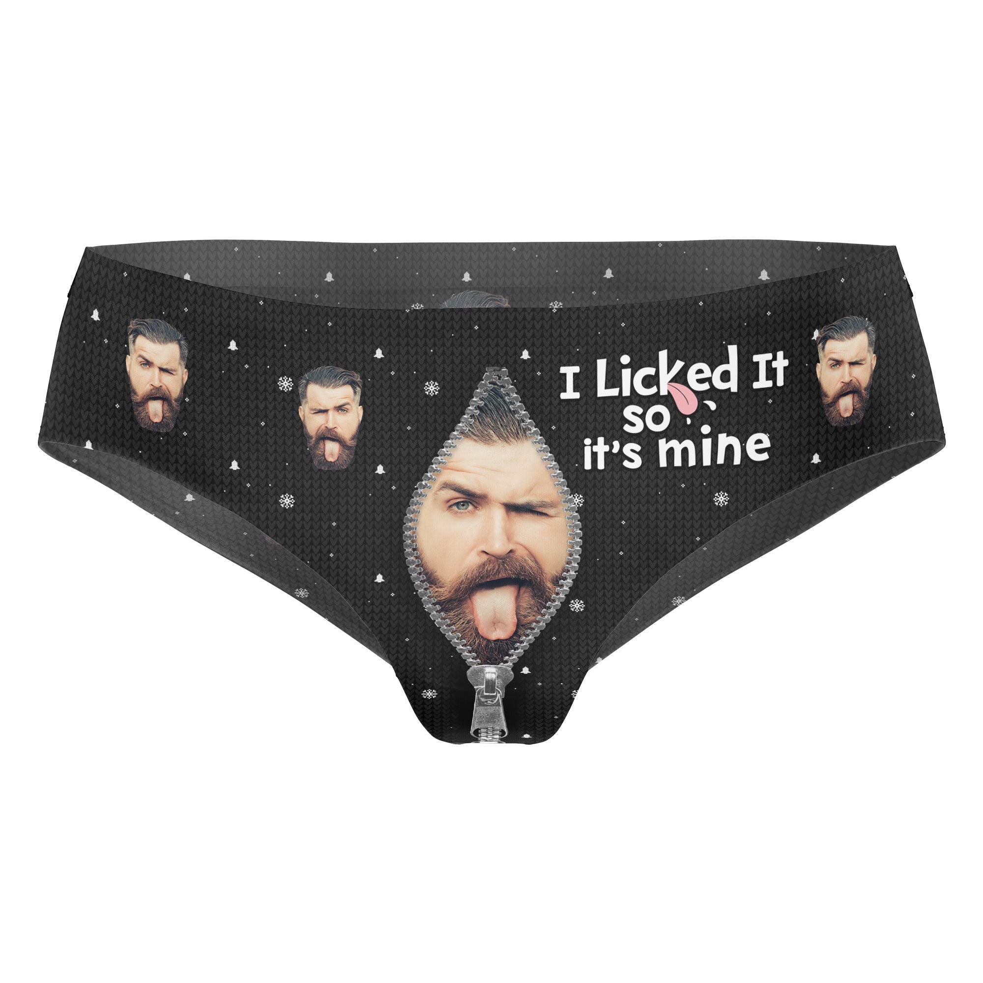 I Licked It So It's Mine - Personalized Photo Women's Low-waisted Brief