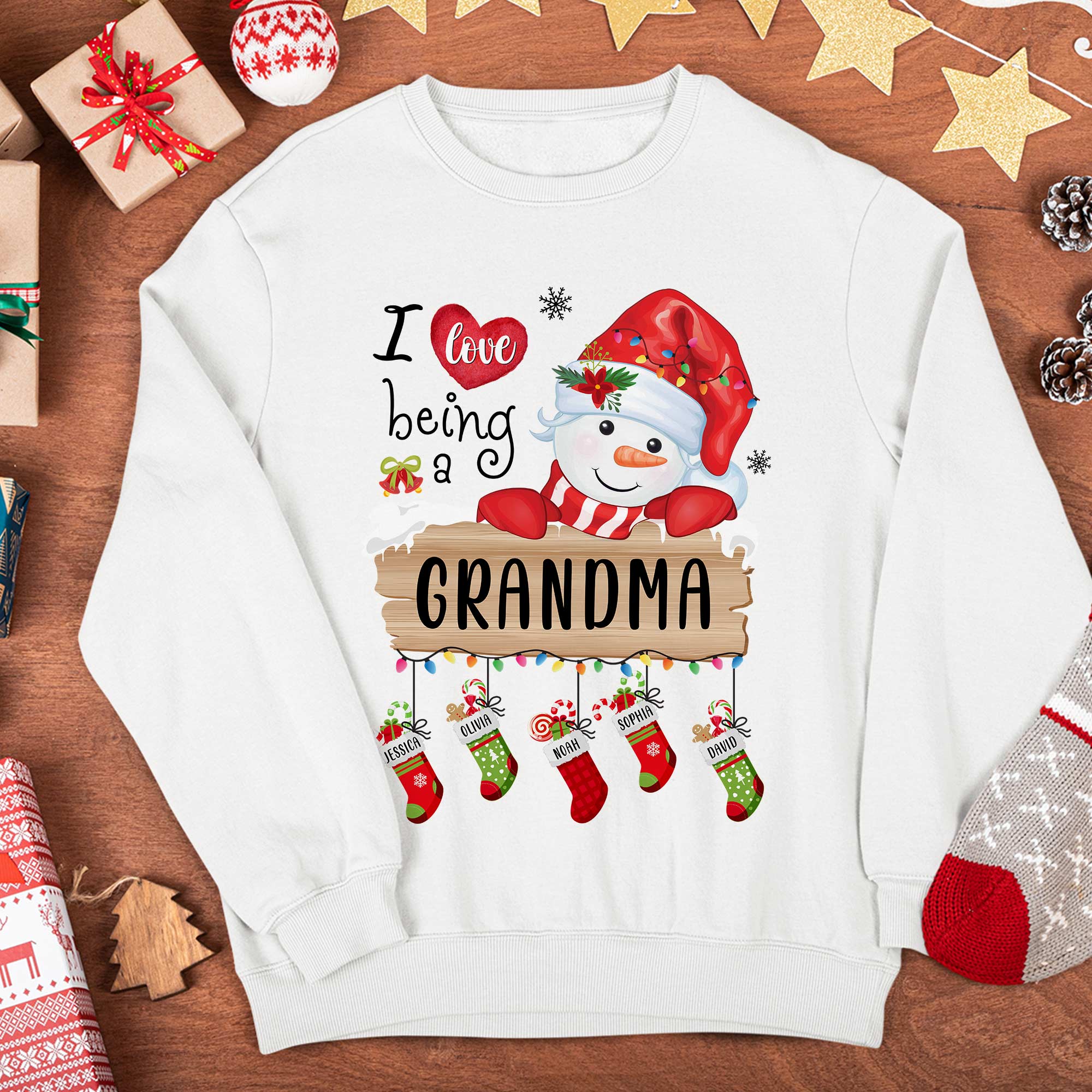 I Love Being A Grandma - Personalized Sweatshirt