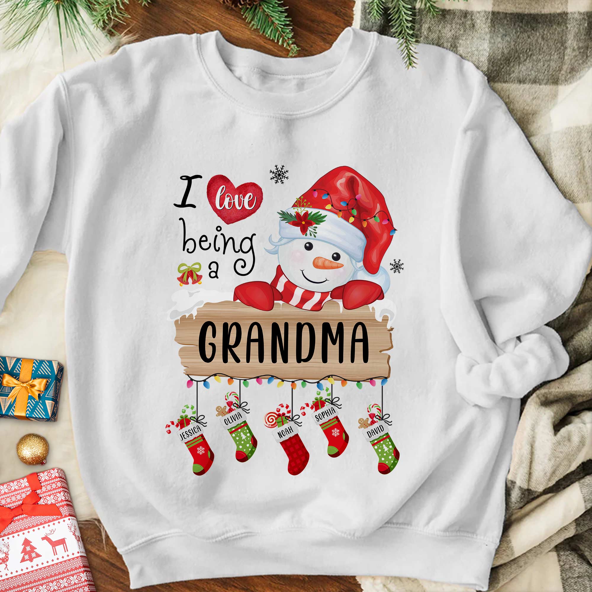 I Love Being A Grandma - Personalized Sweatshirt