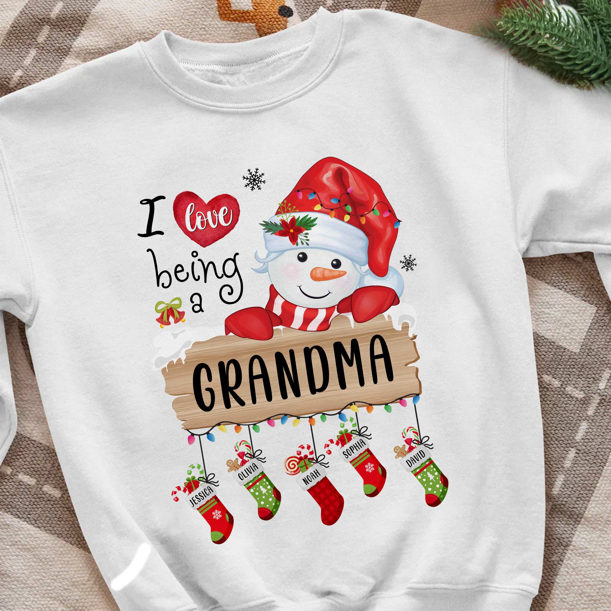 I Love Being A Grandma - Personalized Sweatshirt